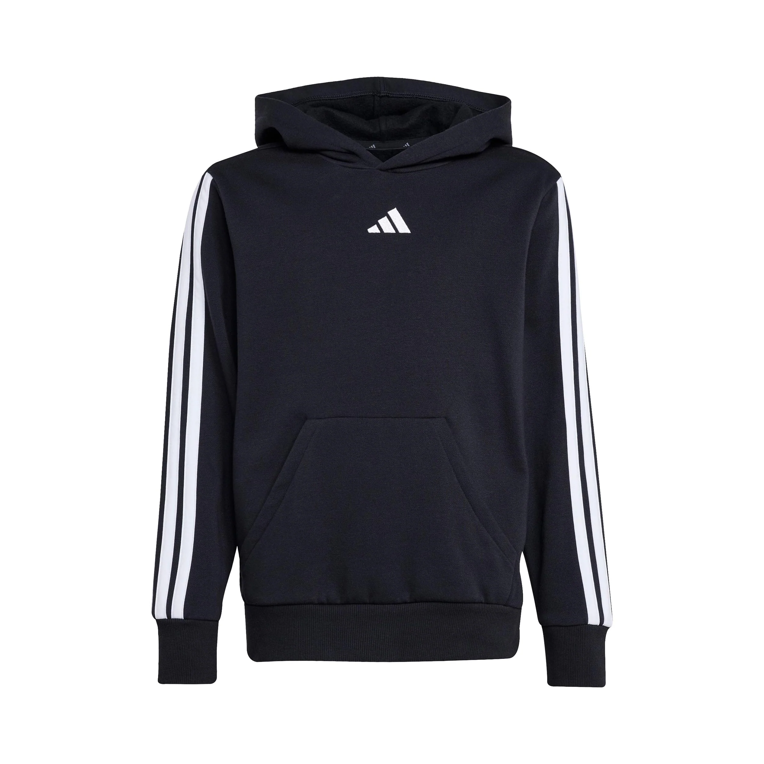 3Stripes Fleece Hoody Jungen - schwarz, weiß