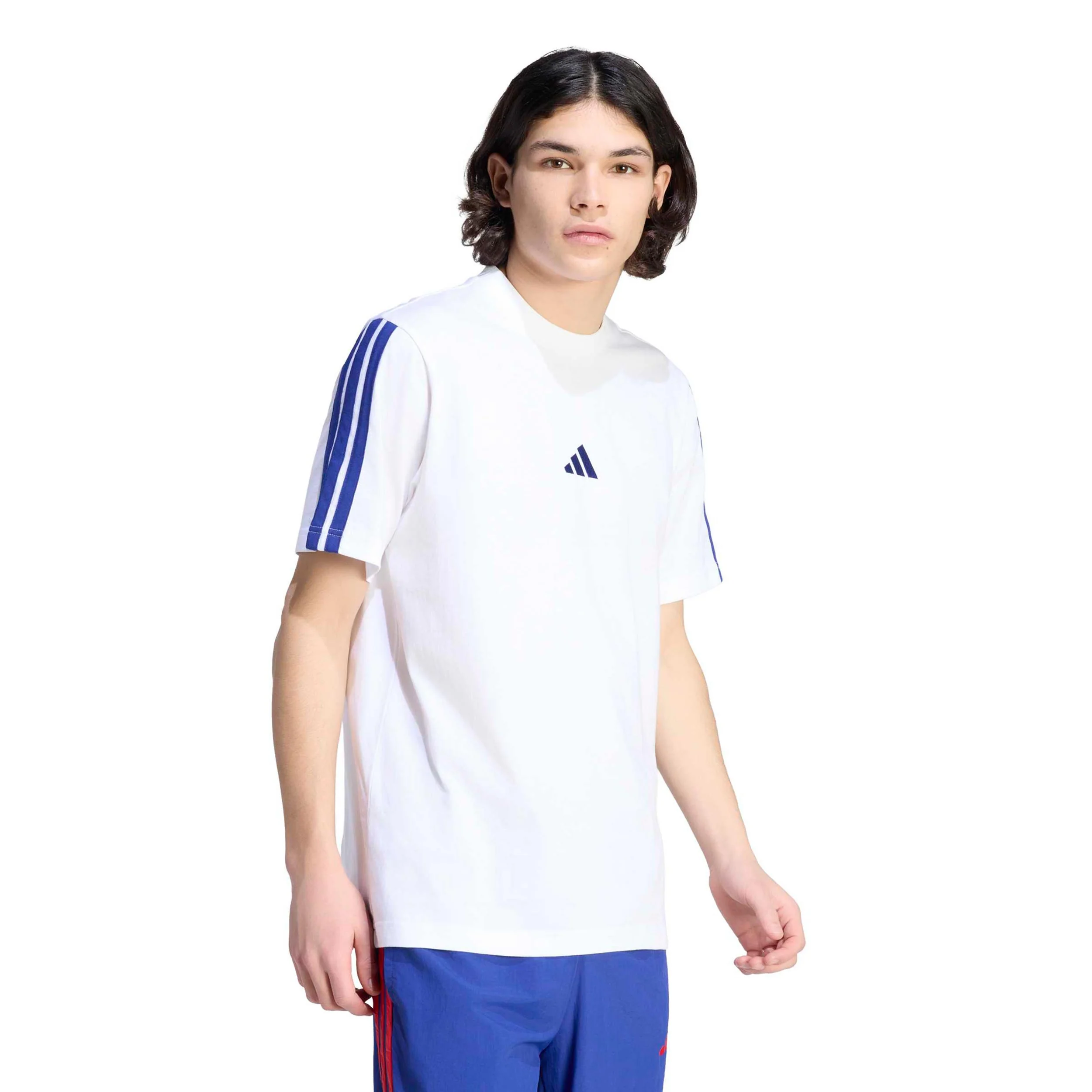 3Stripes T-Shirt Herren - weiß, blau - Image 2