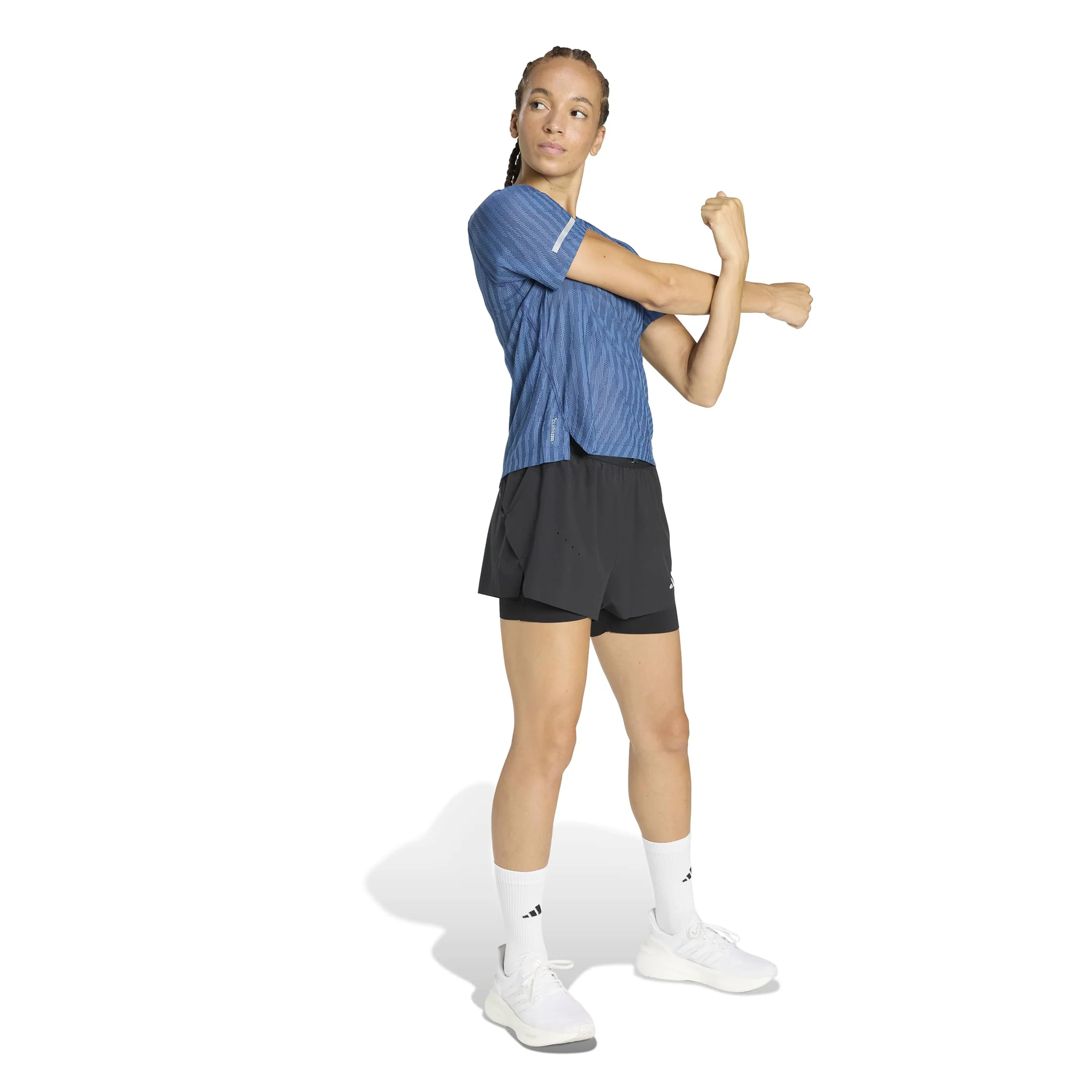 adi365 2in1 Laufshorts Damen - schwarz - Image 4