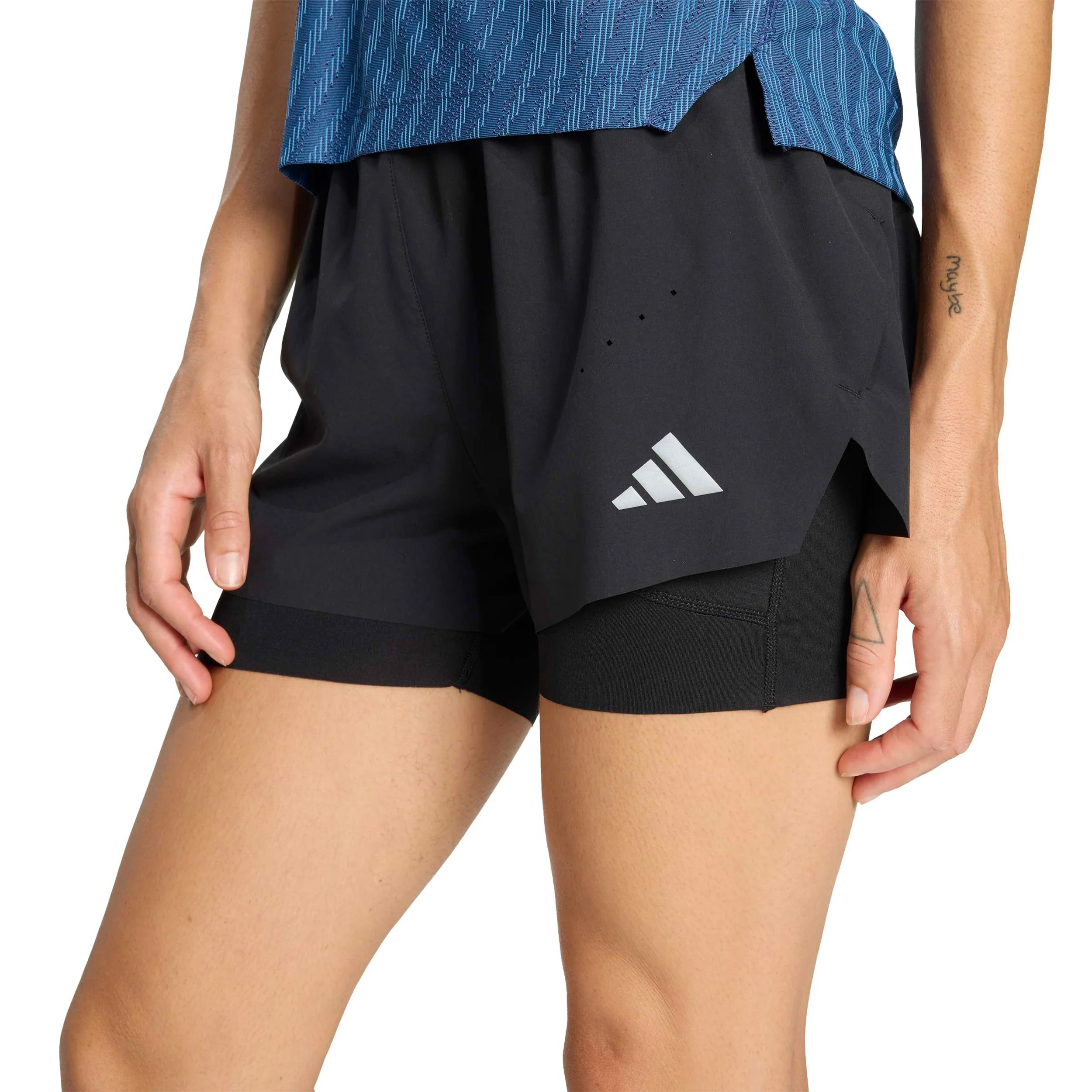 adi365 2in1 Laufshorts Damen - schwarz - Image 5