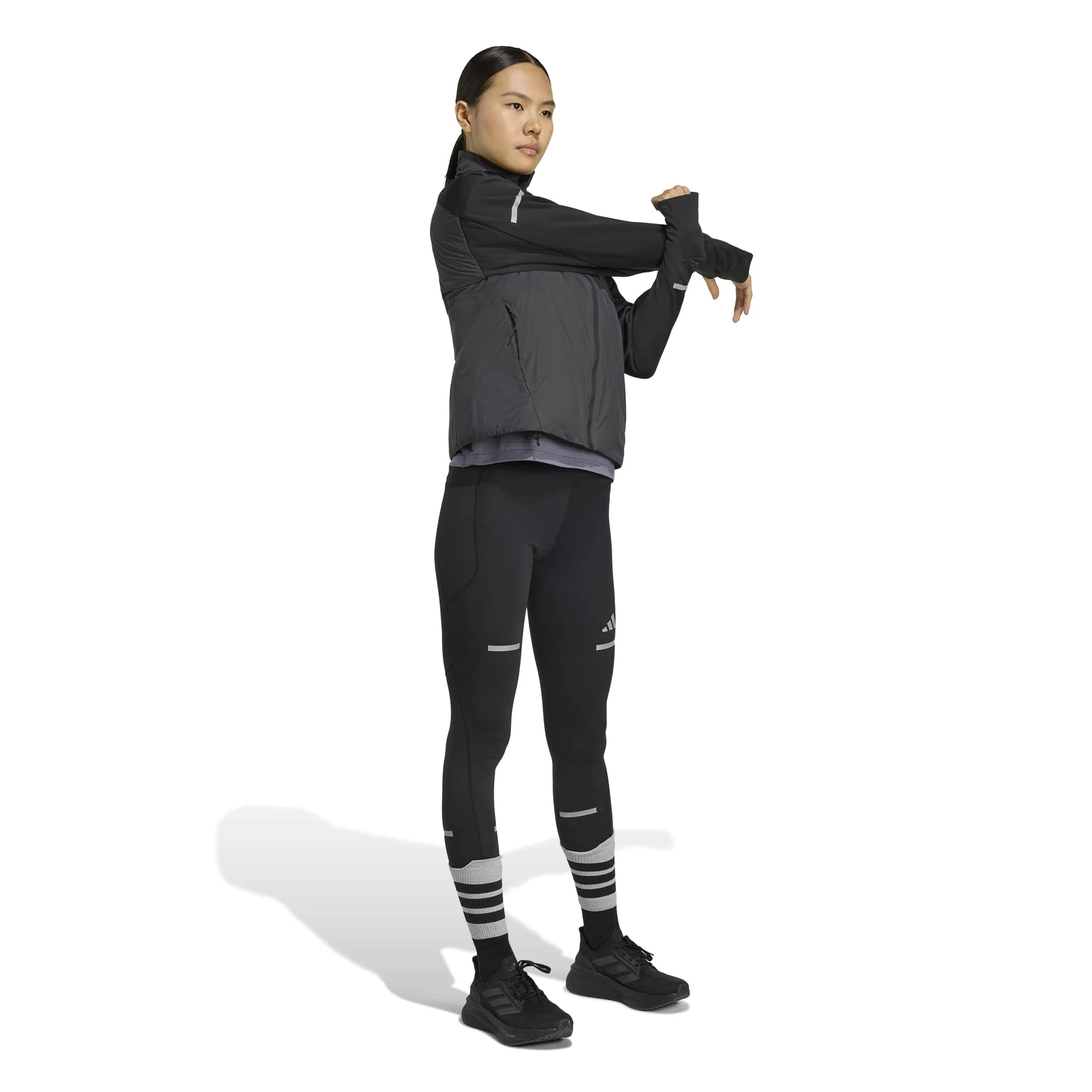 Adi365 Warm Laufjacke Damen-Schwarz - Image 4