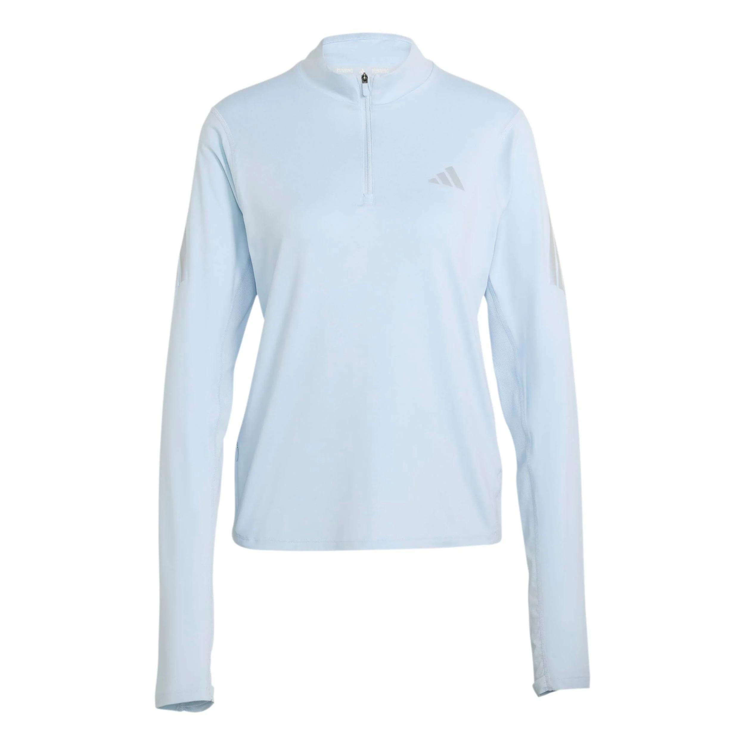 adi365 Zip Laufshirt Damen-blaugrau