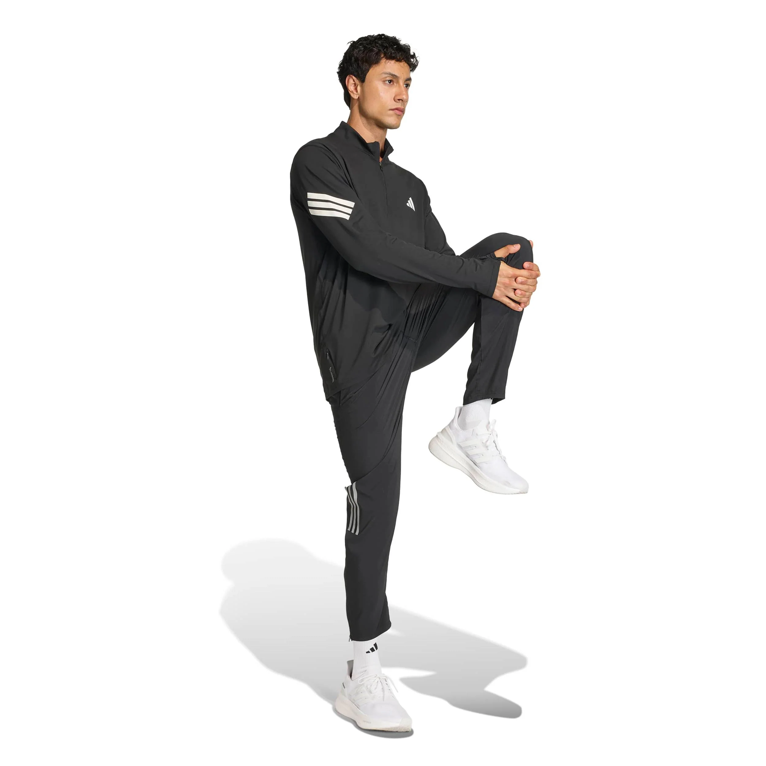 adi365 Zip  Laufshirt Herren-schwarz - Image 4