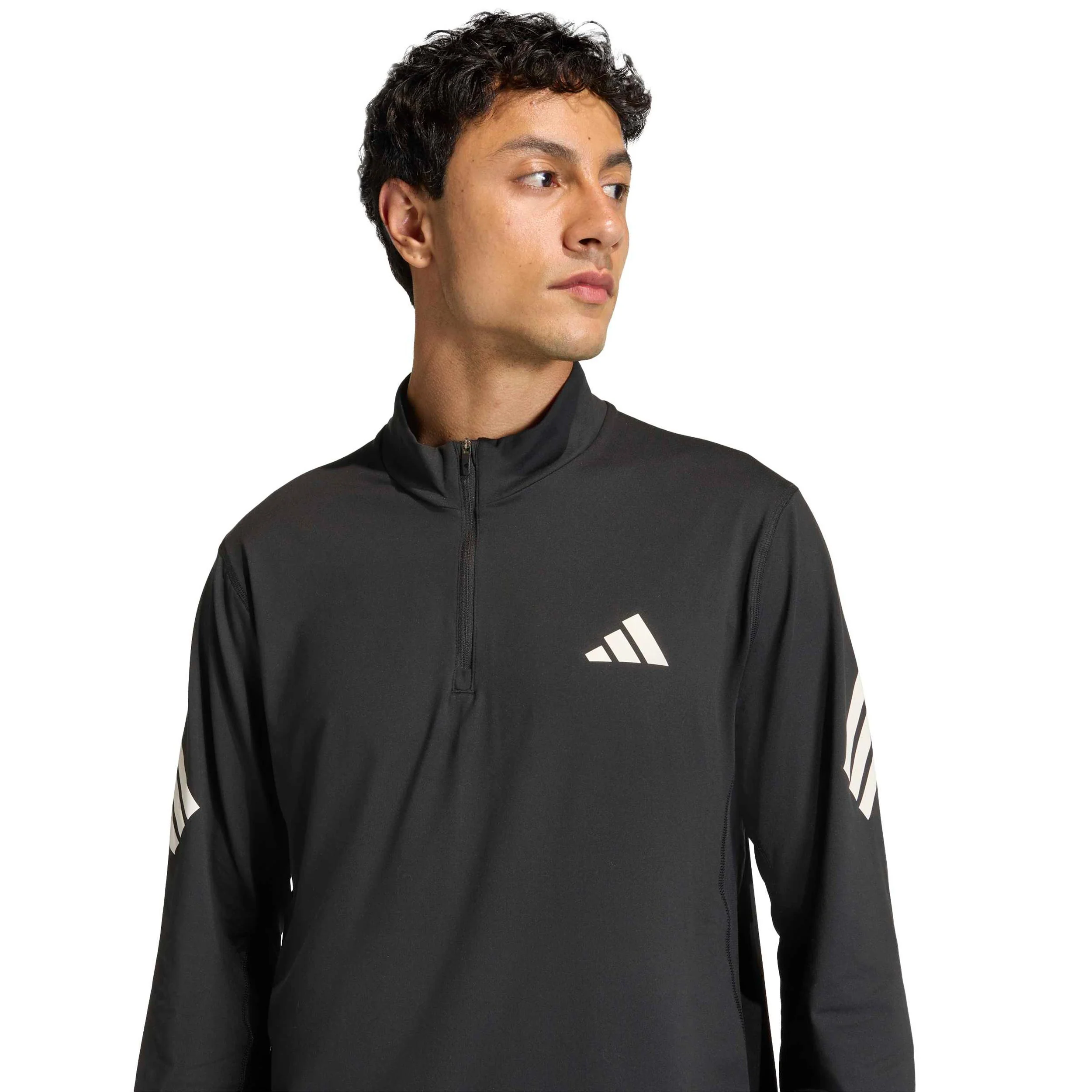 adi365 Zip  Laufshirt Herren-schwarz - Image 5