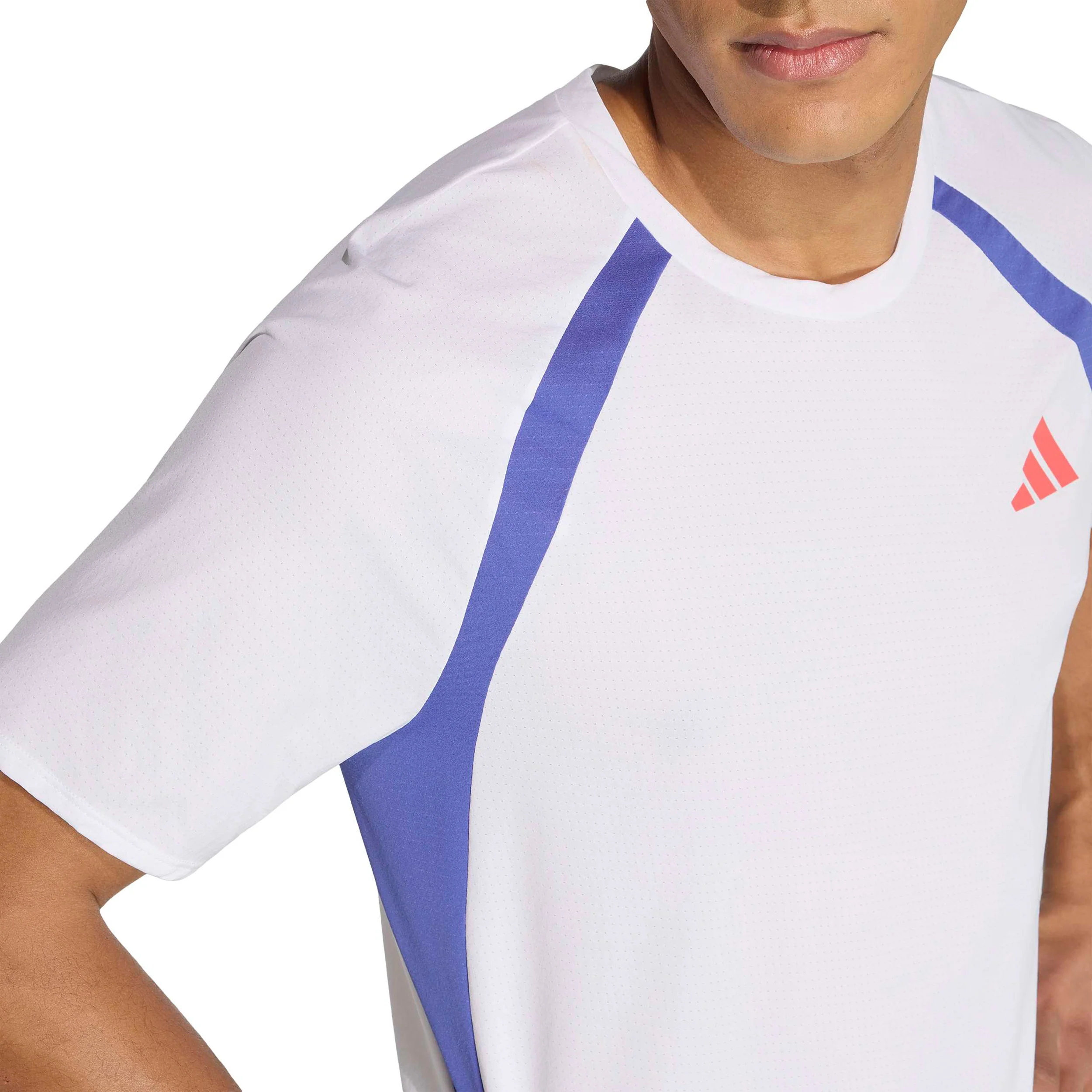 adizero Archive Laufshirt Herren - weiß, blau - Image 5