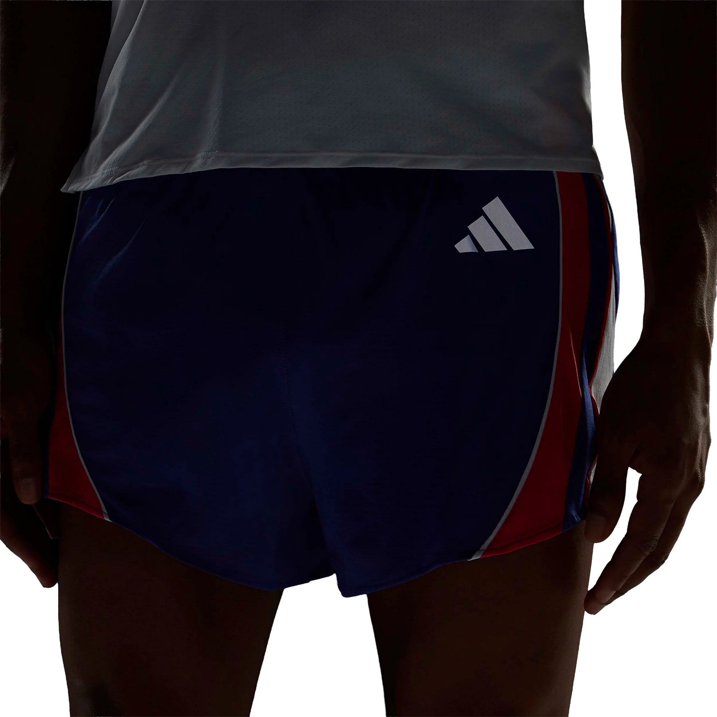 adizero Archive Laufshorts Herren - blau, rot - Image 7