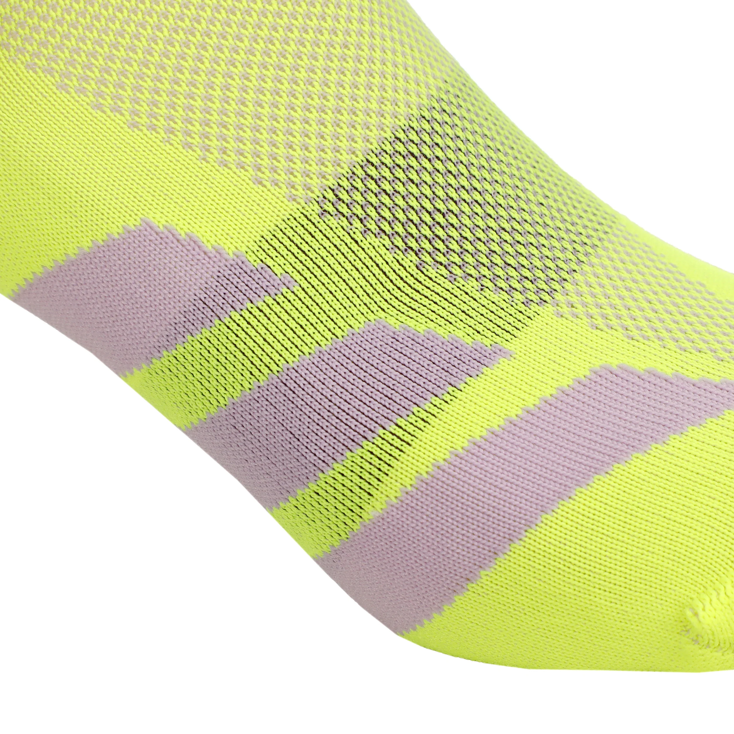 adizero Quarter Laufsocken Unisex - gelb, lila - Image 5