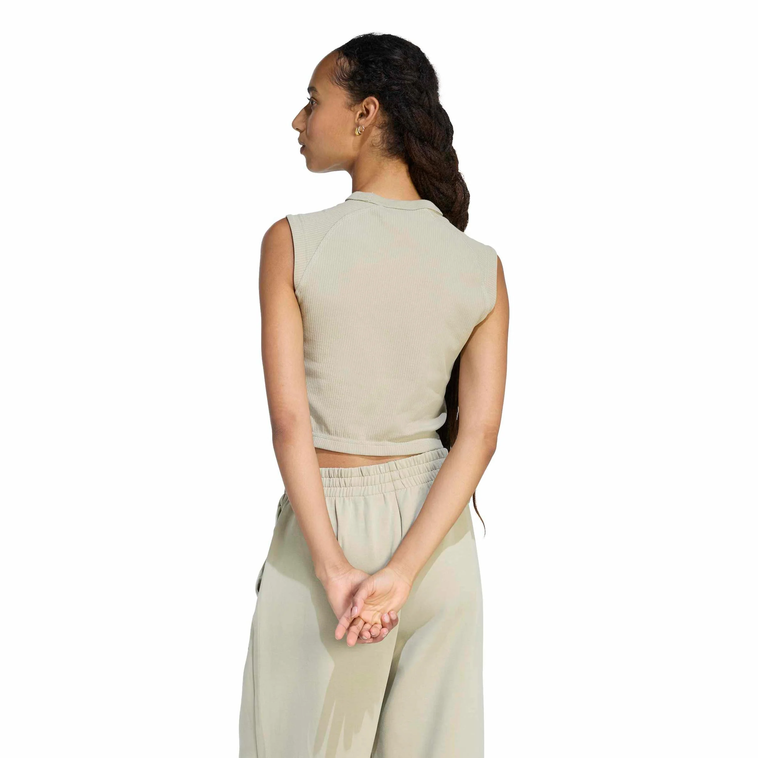 All SZN Rib Tank-Top Damen - beige - Image 3