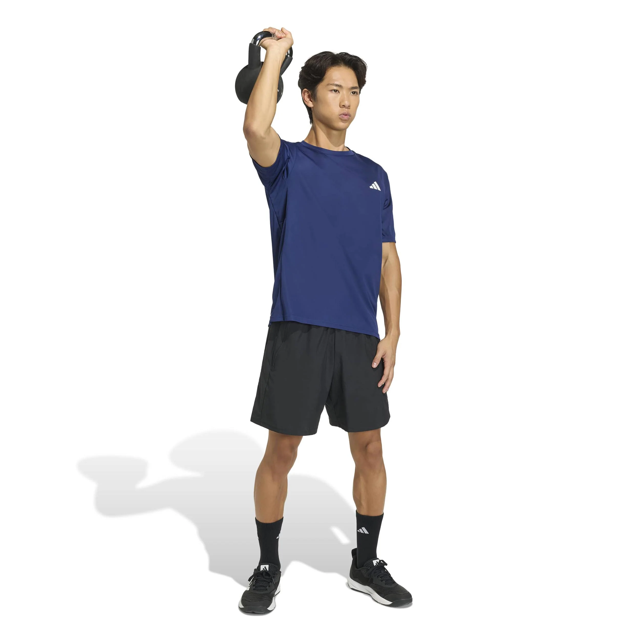 Basic T-Shirt Herren-dunkelblau - Image 4