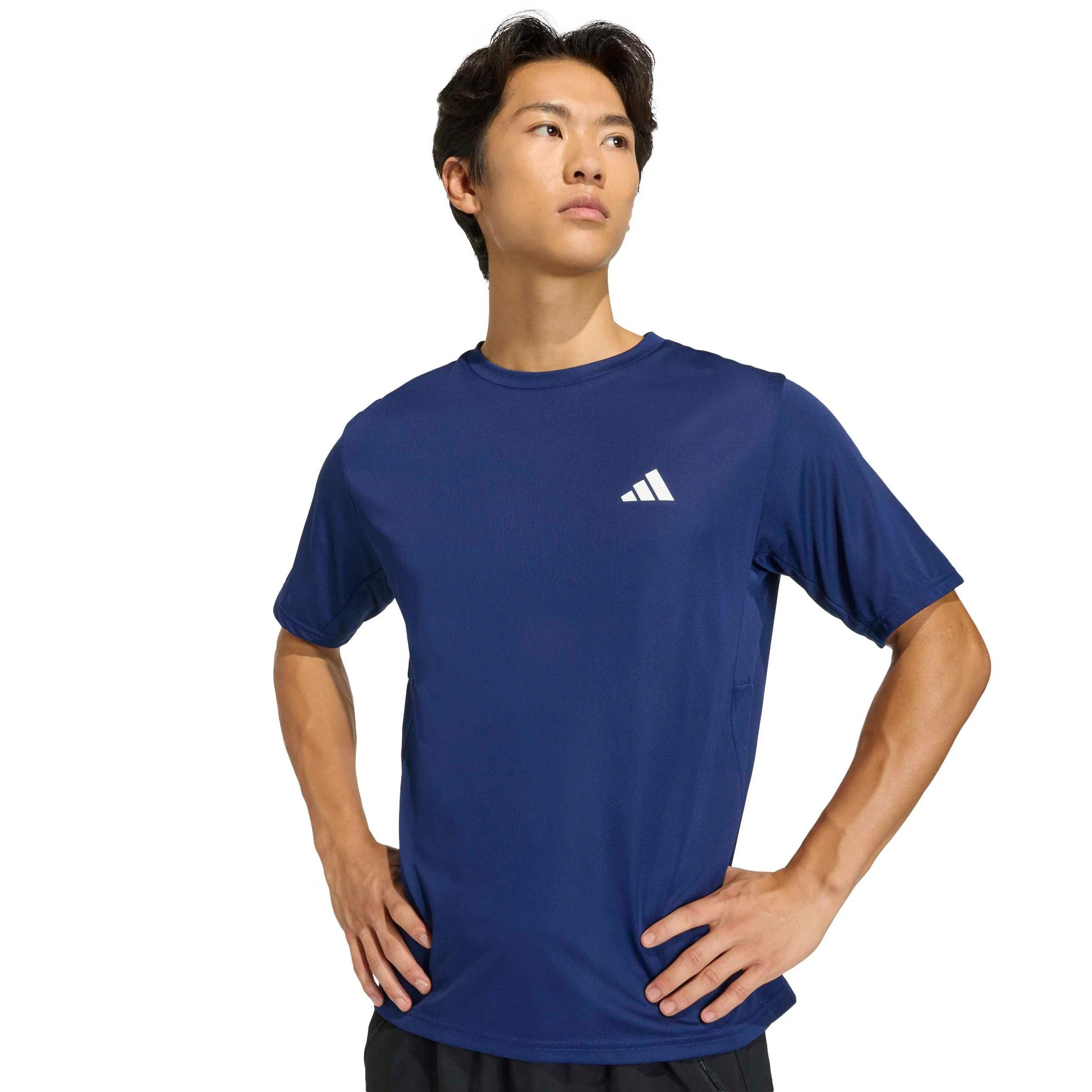 Basic T-Shirt Herren-dunkelblau - Image 5