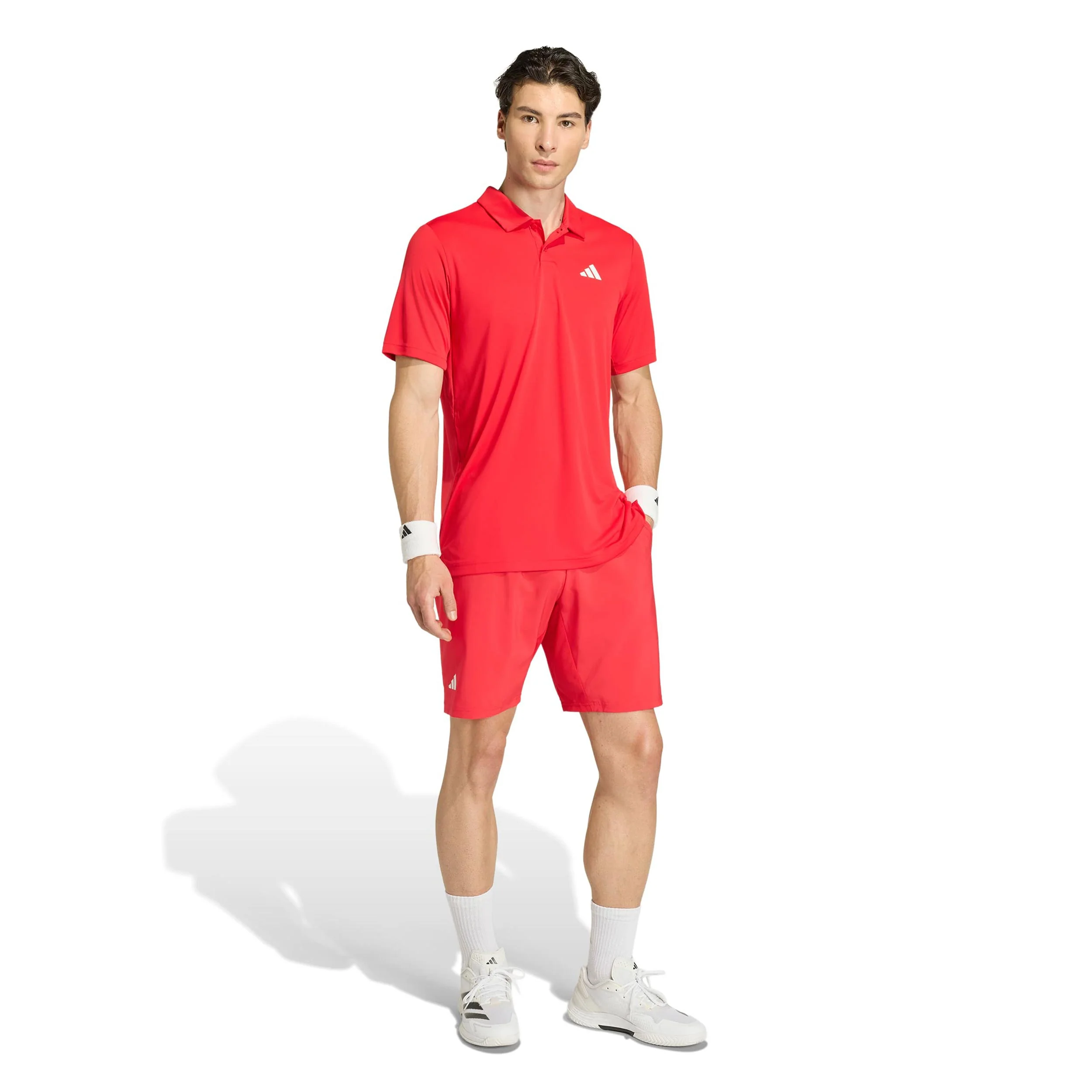 Club 3Stripes 9Inch Shorts Herren - rot, weiß - Image 4