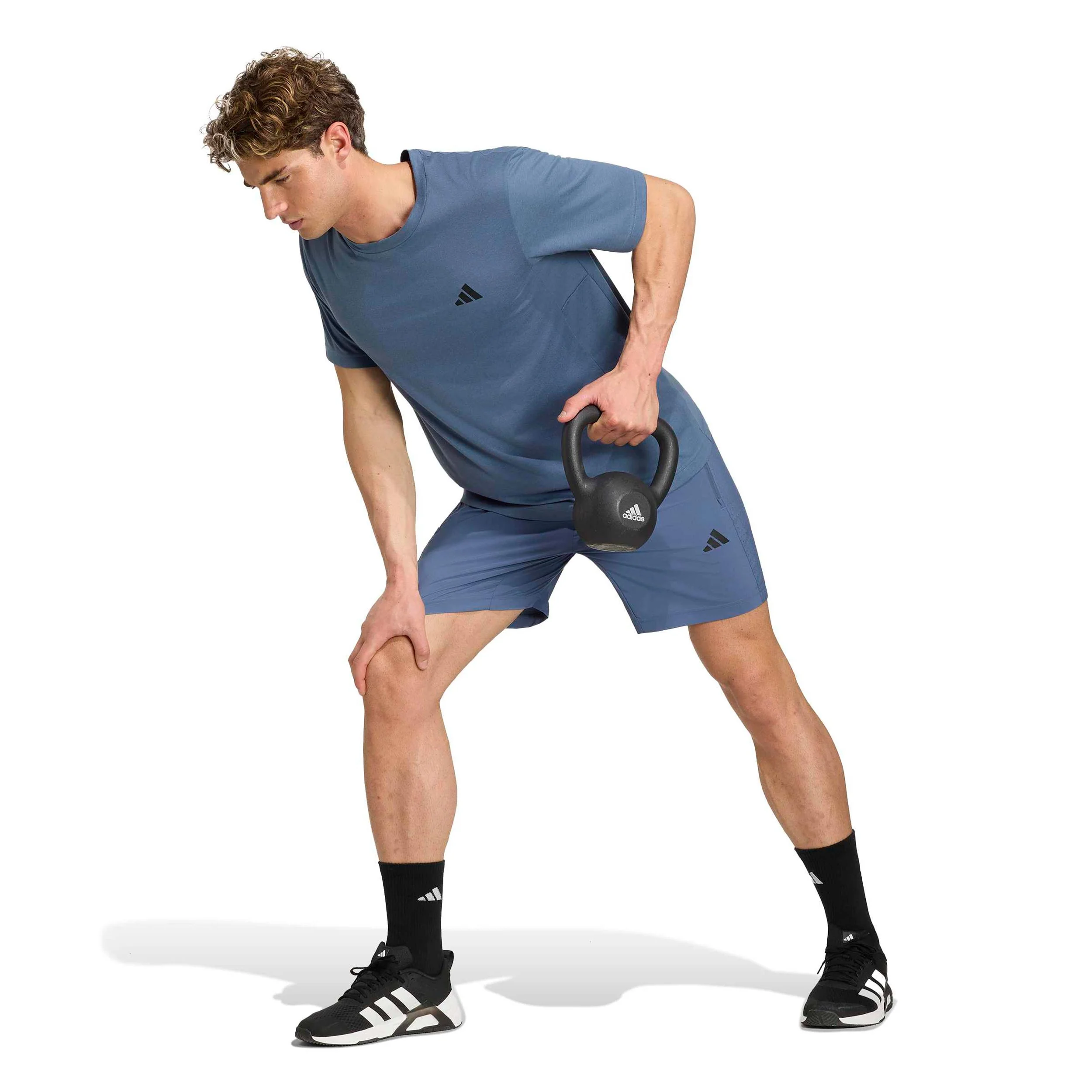 Essentials T-Shirt Herren - blaugrau - Image 4