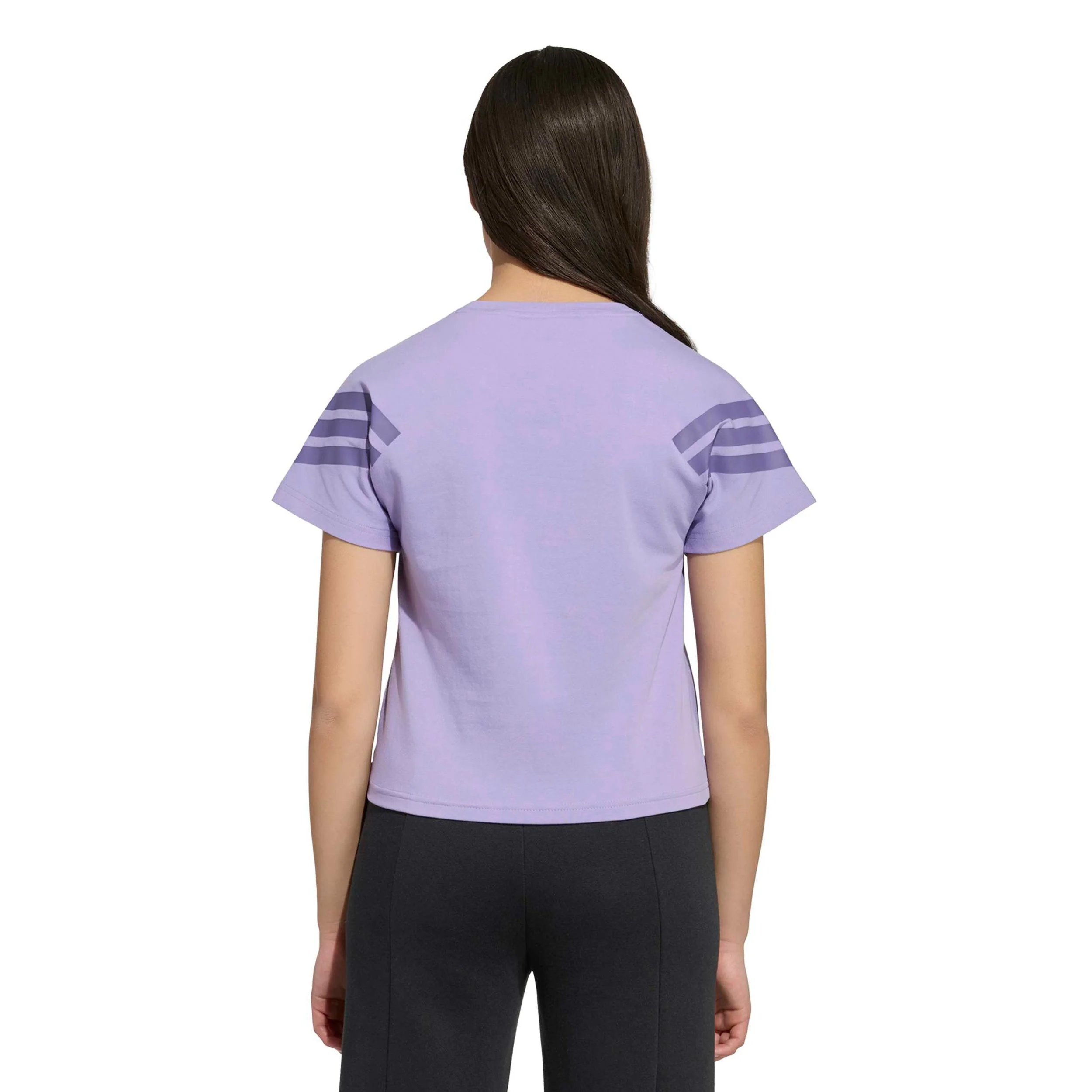 Future Icons 3Stripes T-Shirt Kinder - flieder - Image 3