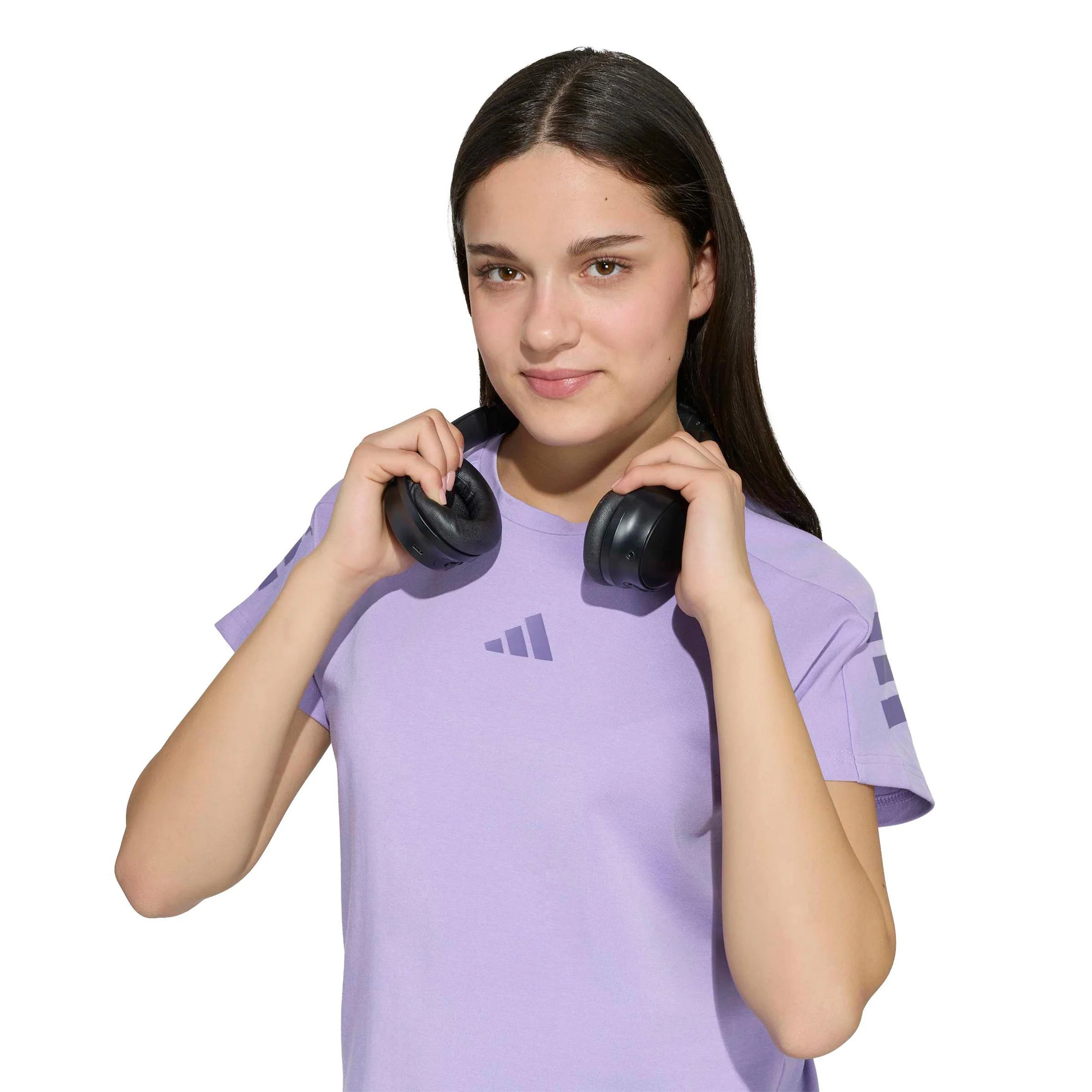 Future Icons 3Stripes T-Shirt Kinder - flieder - Image 5