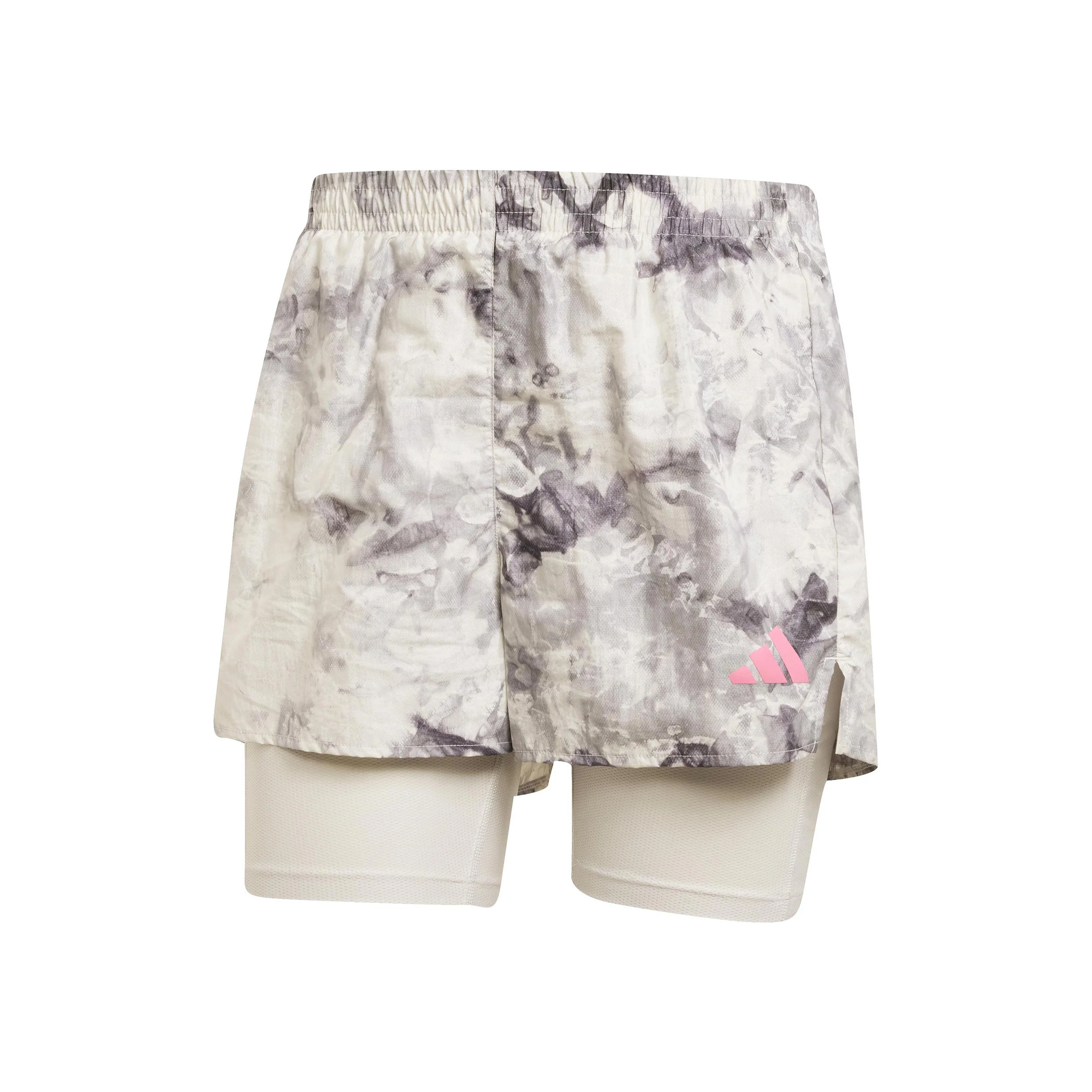 Own The Run 2in1 Laufshorts Damen-Grau,Schwarz