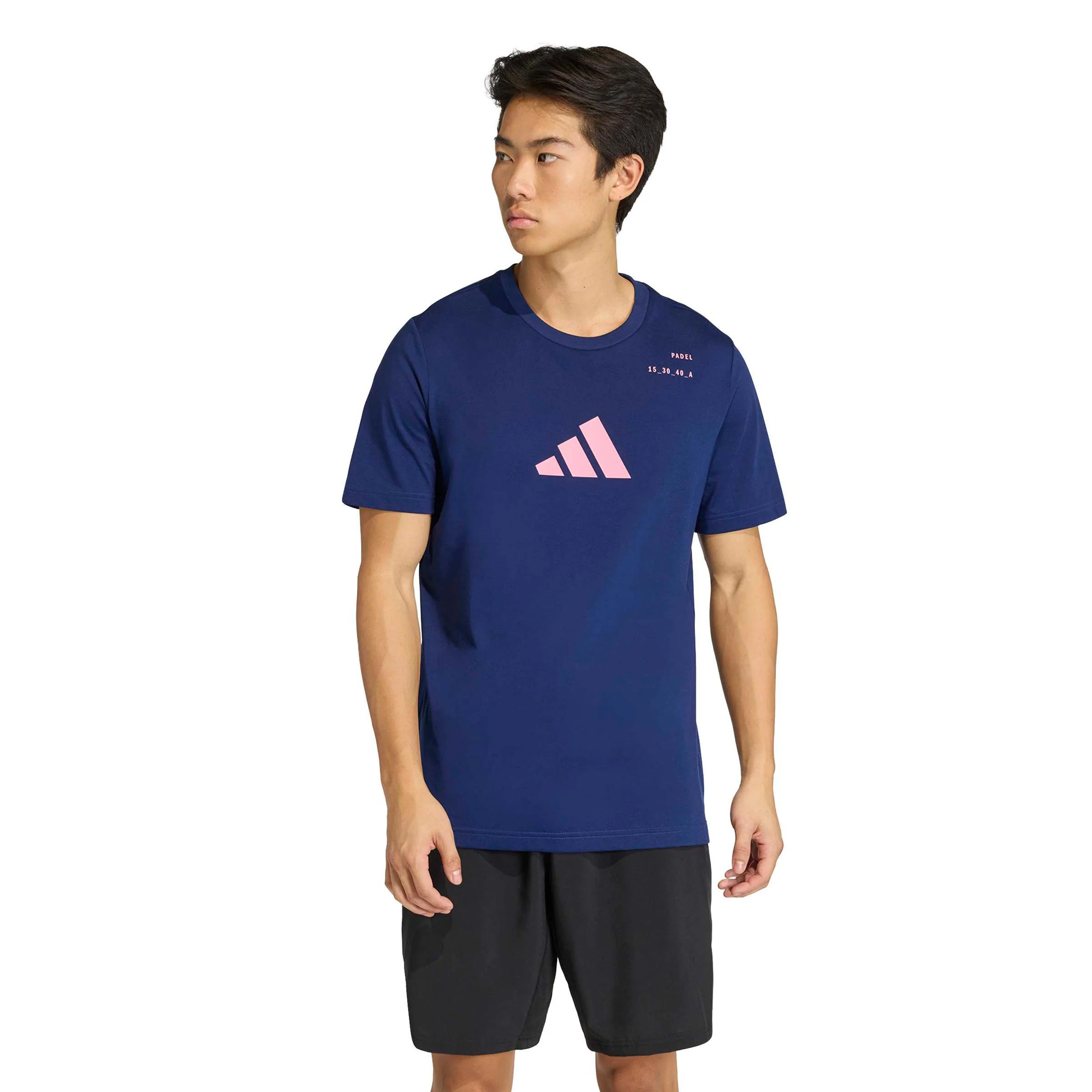 Padel Category Graphic T-Shirt Herren - dunkelblau, pink - Image 2