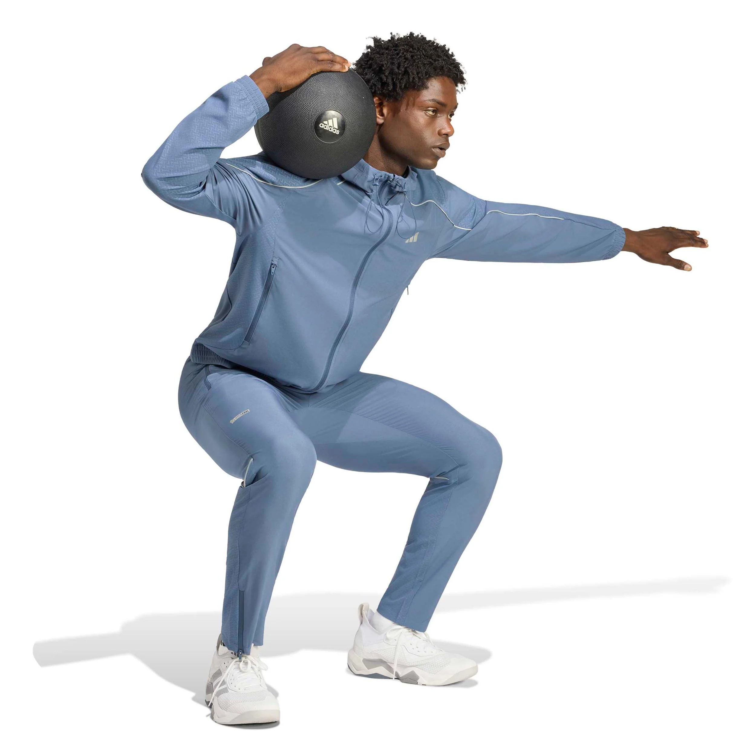 Tech Stop Trainingsjacke Herren - blaugrau - Image 4