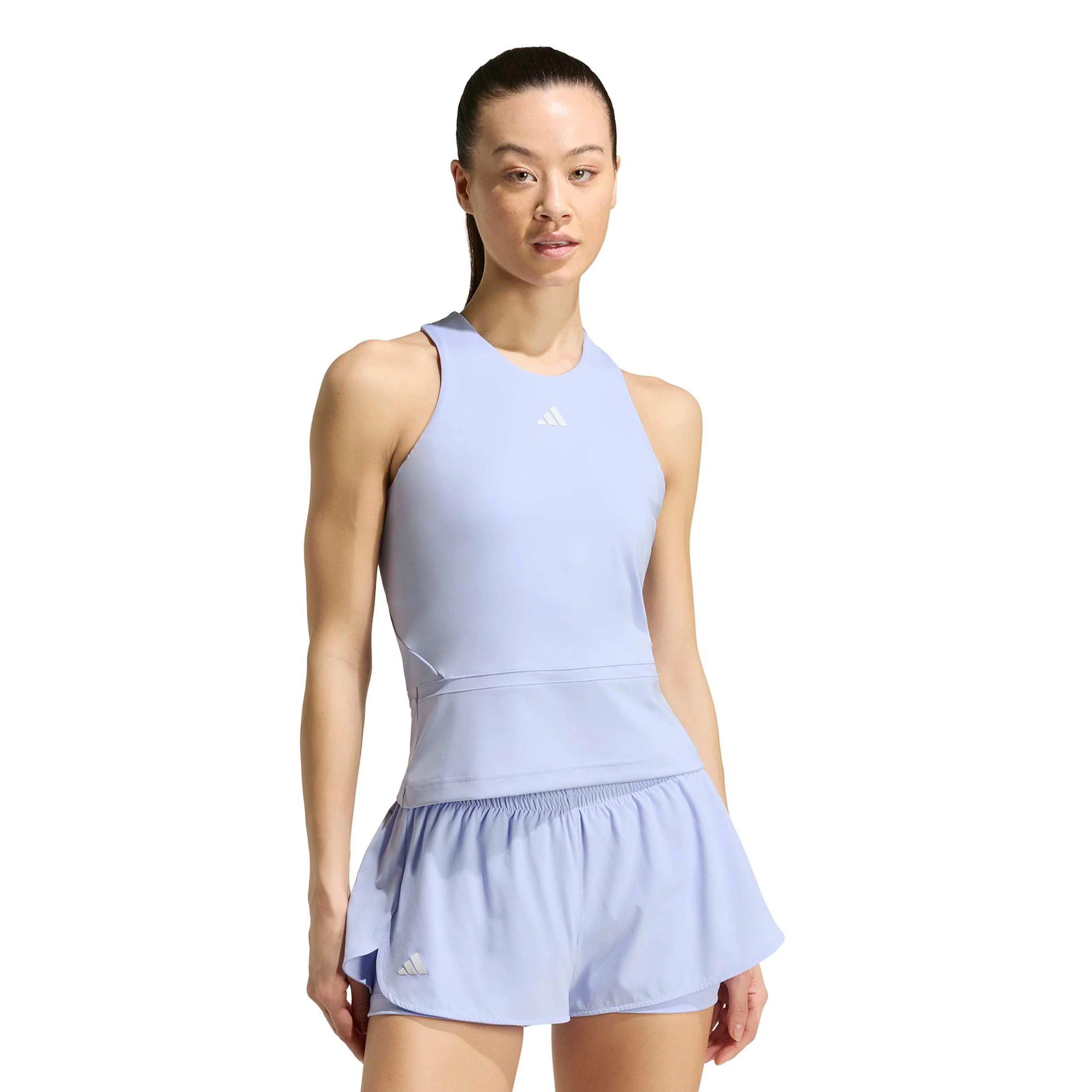 Y- Midi Tank-Top Damen - flieder, weiß - Image 2