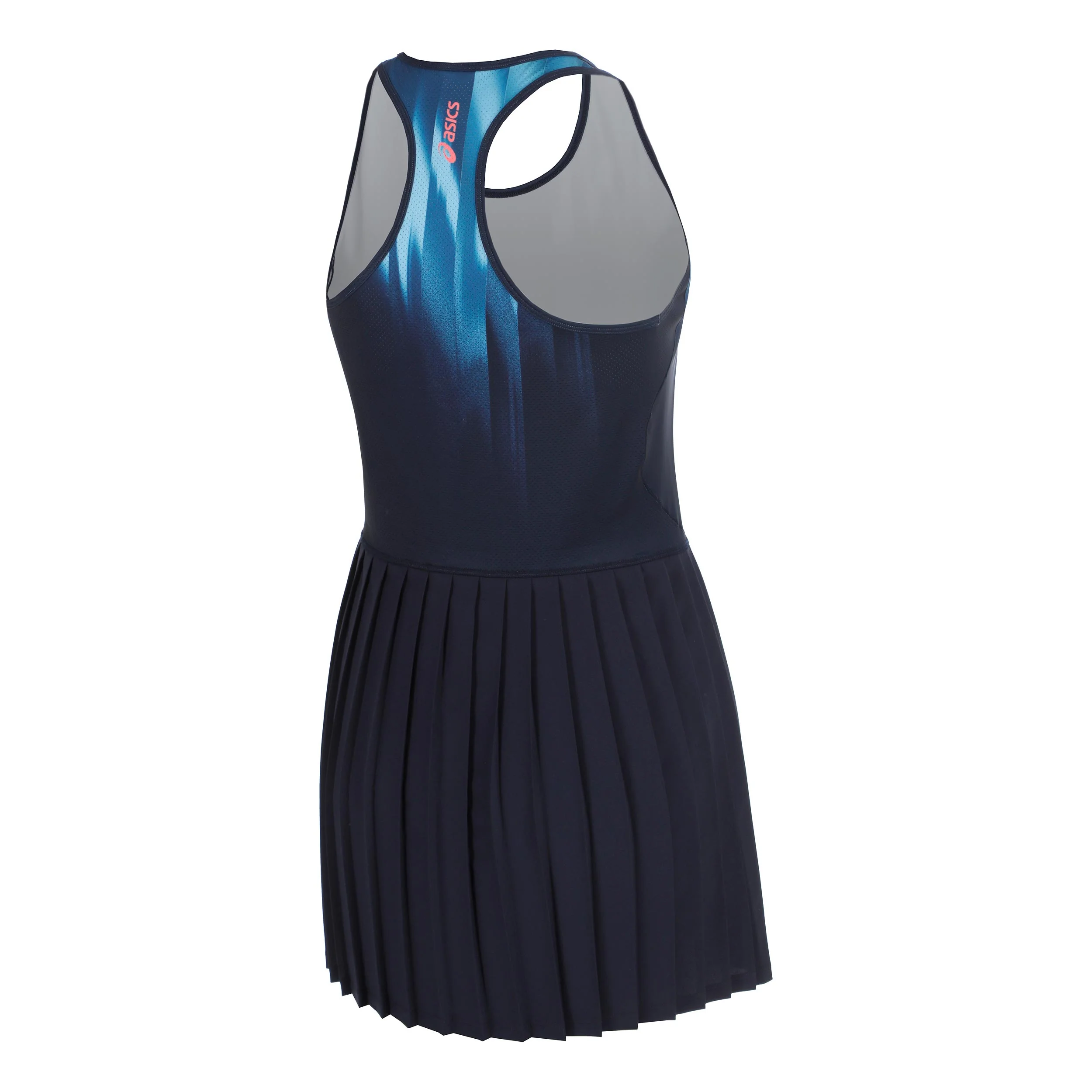 AOP Kleid Damen - dunkelblau, weiß - Image 2