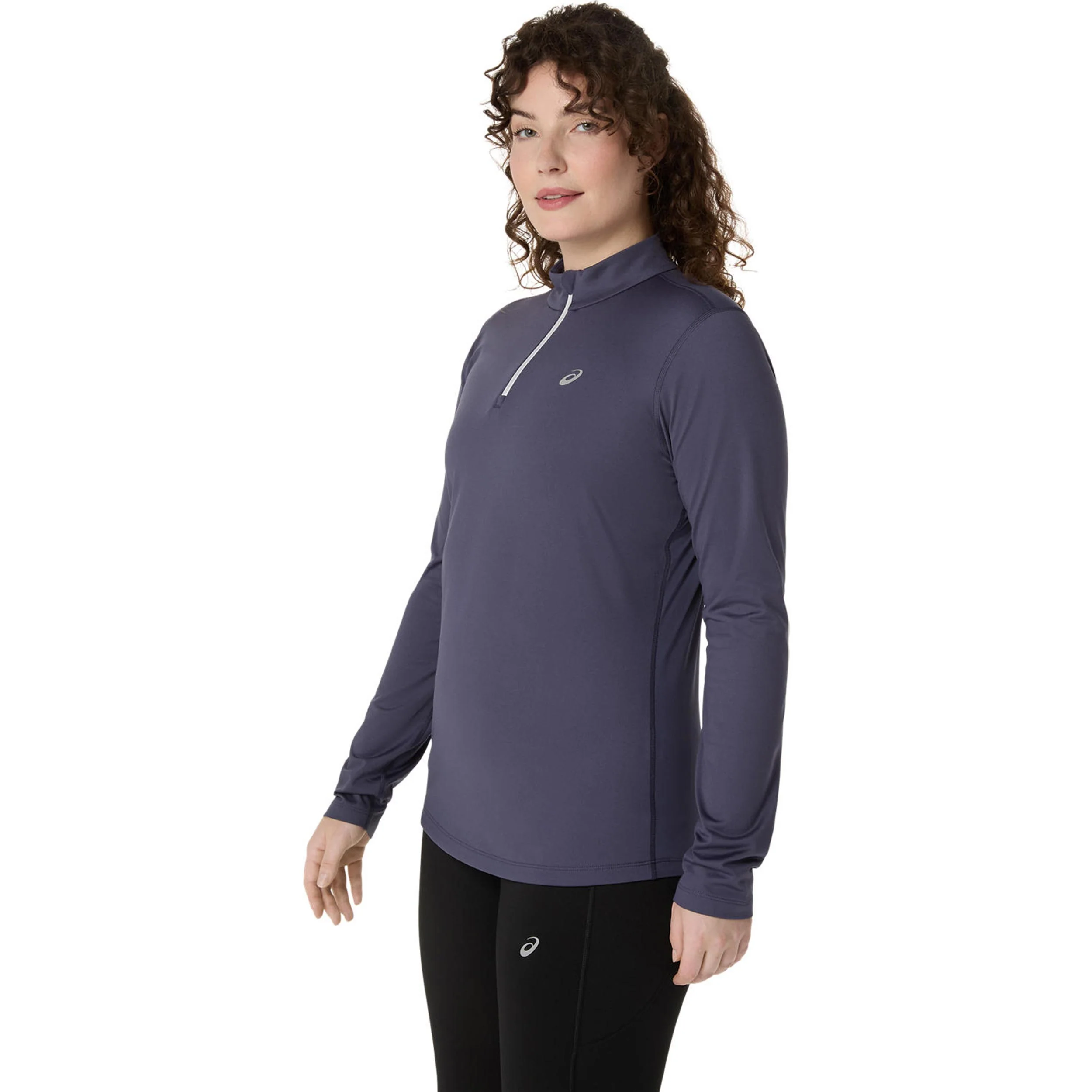 Core 1/2 Zip Winter  Laufshirt Damen - blaugrau - Image 2