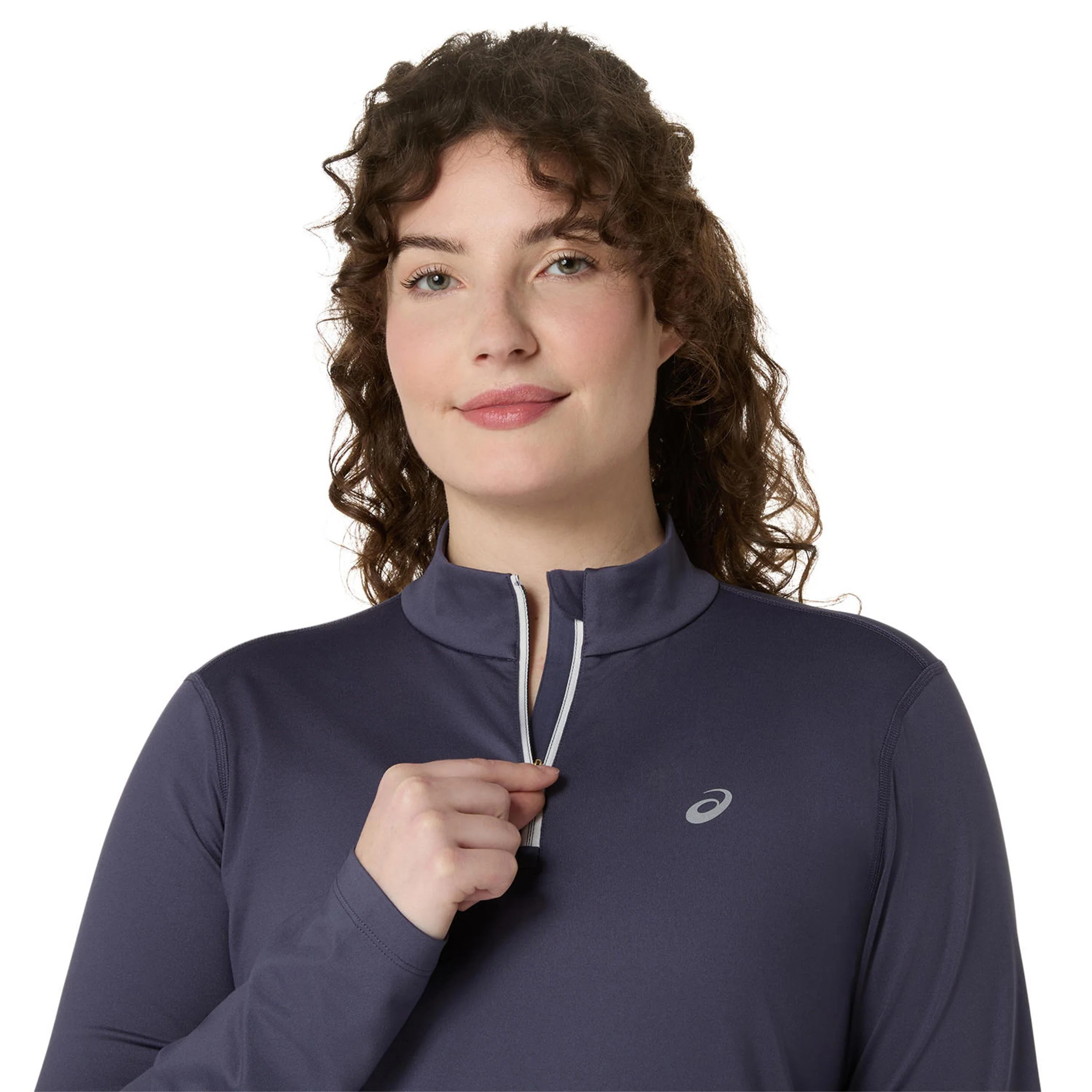 Core 1/2 Zip Winter  Laufshirt Damen - blaugrau - Image 4