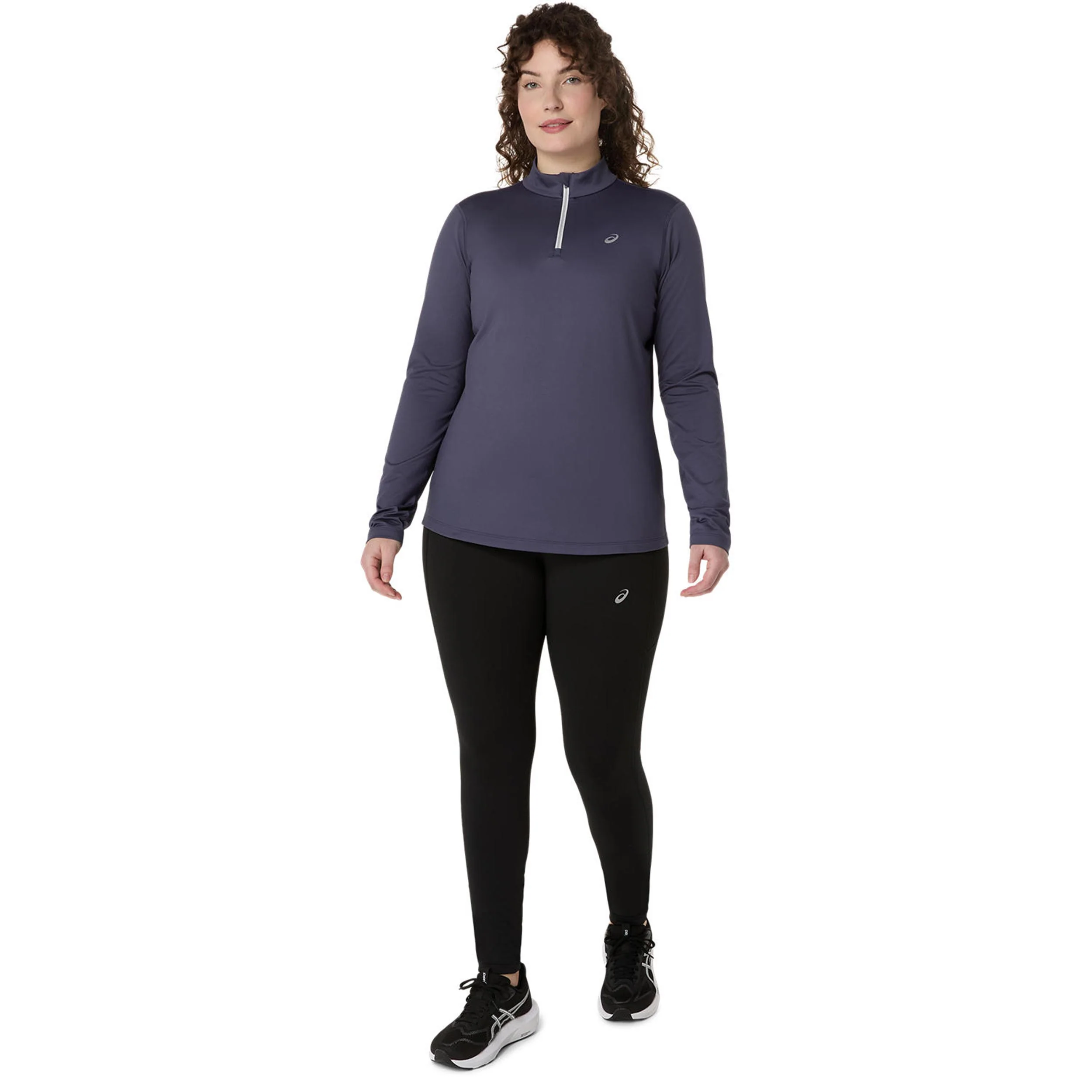 Core 1/2 Zip Winter  Laufshirt Damen - blaugrau - Image 5