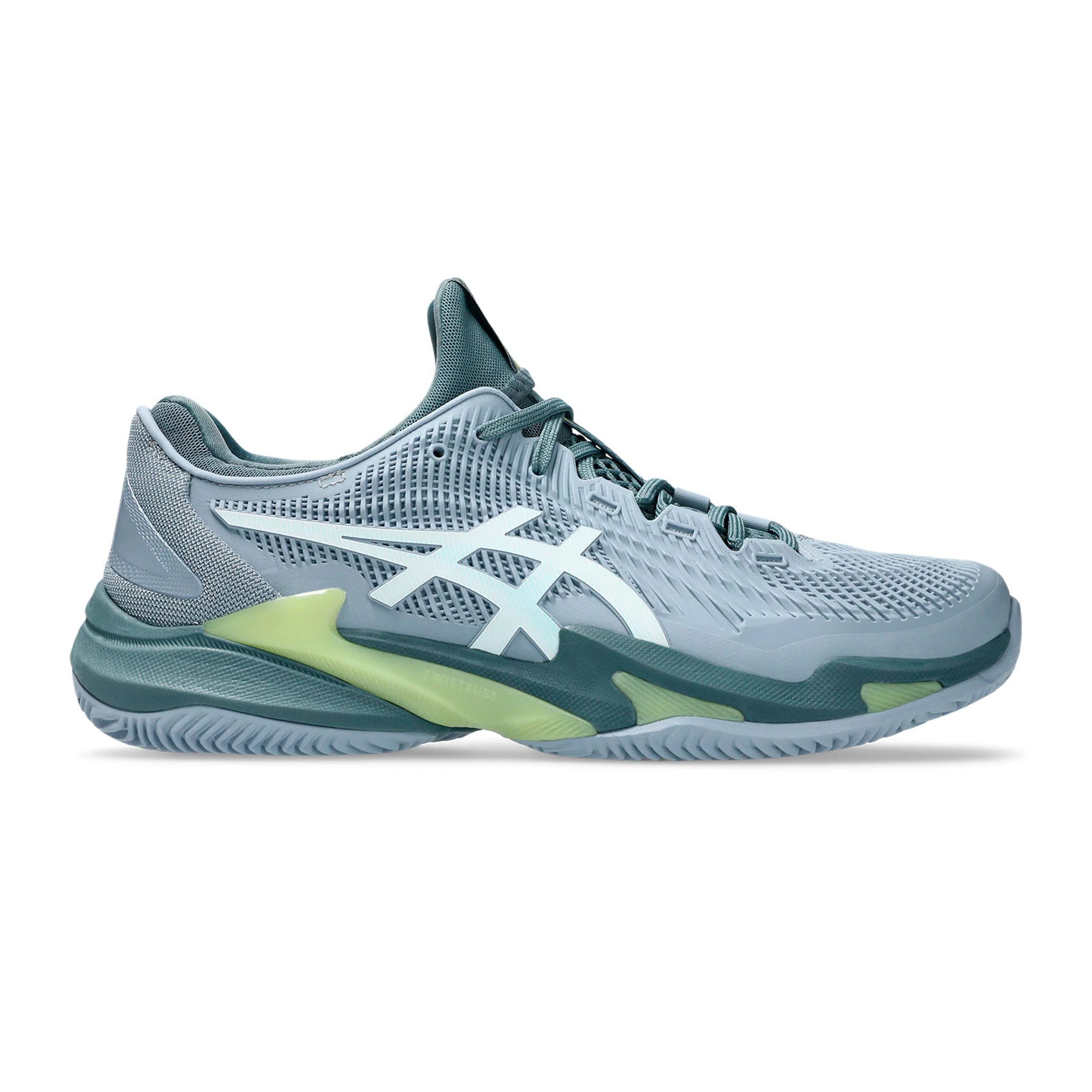 Court FF 3 Sandplatzschuh Herren - blaugrau, weiß