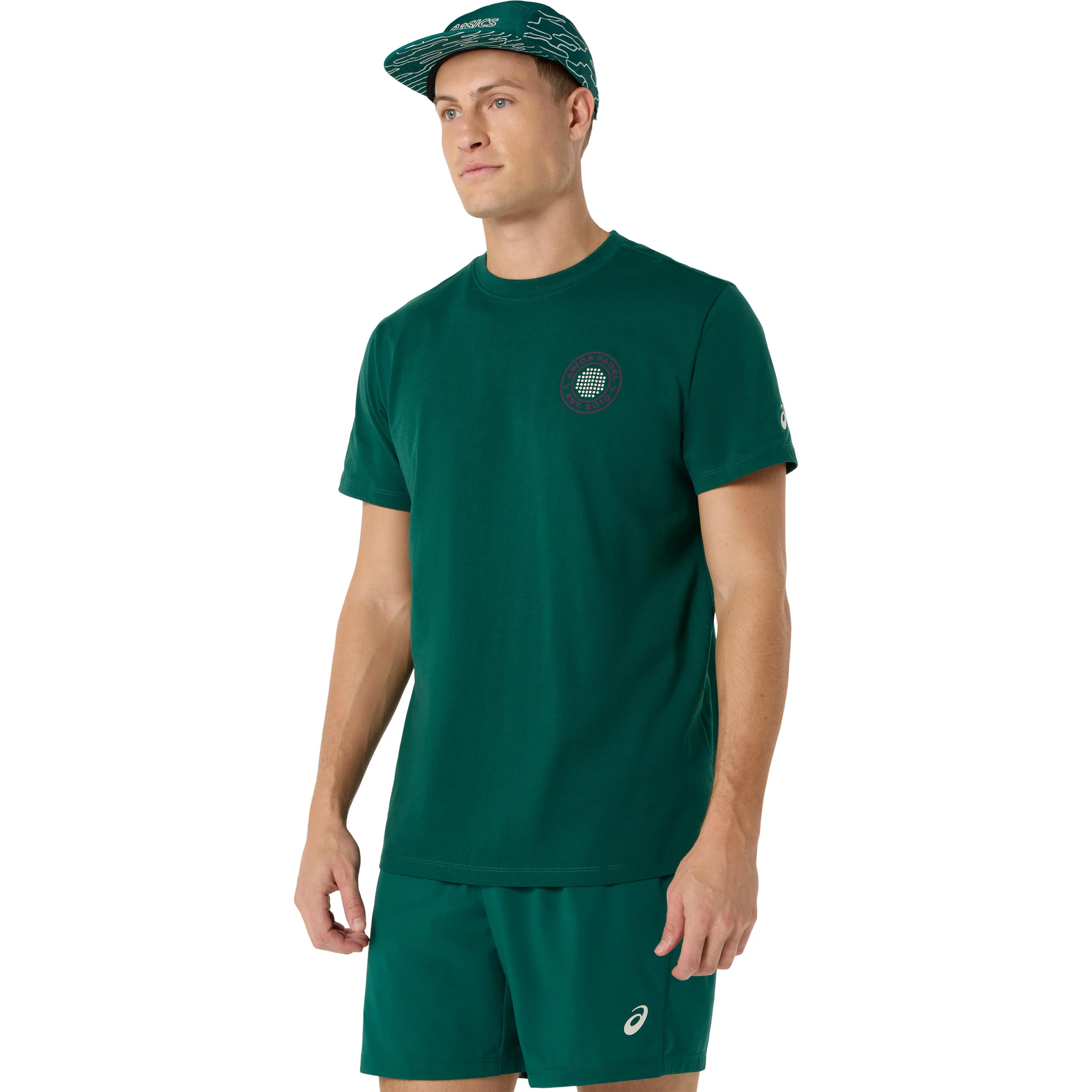 Court Graphic T-Shirt Herren - dunkelgrün - Image 2