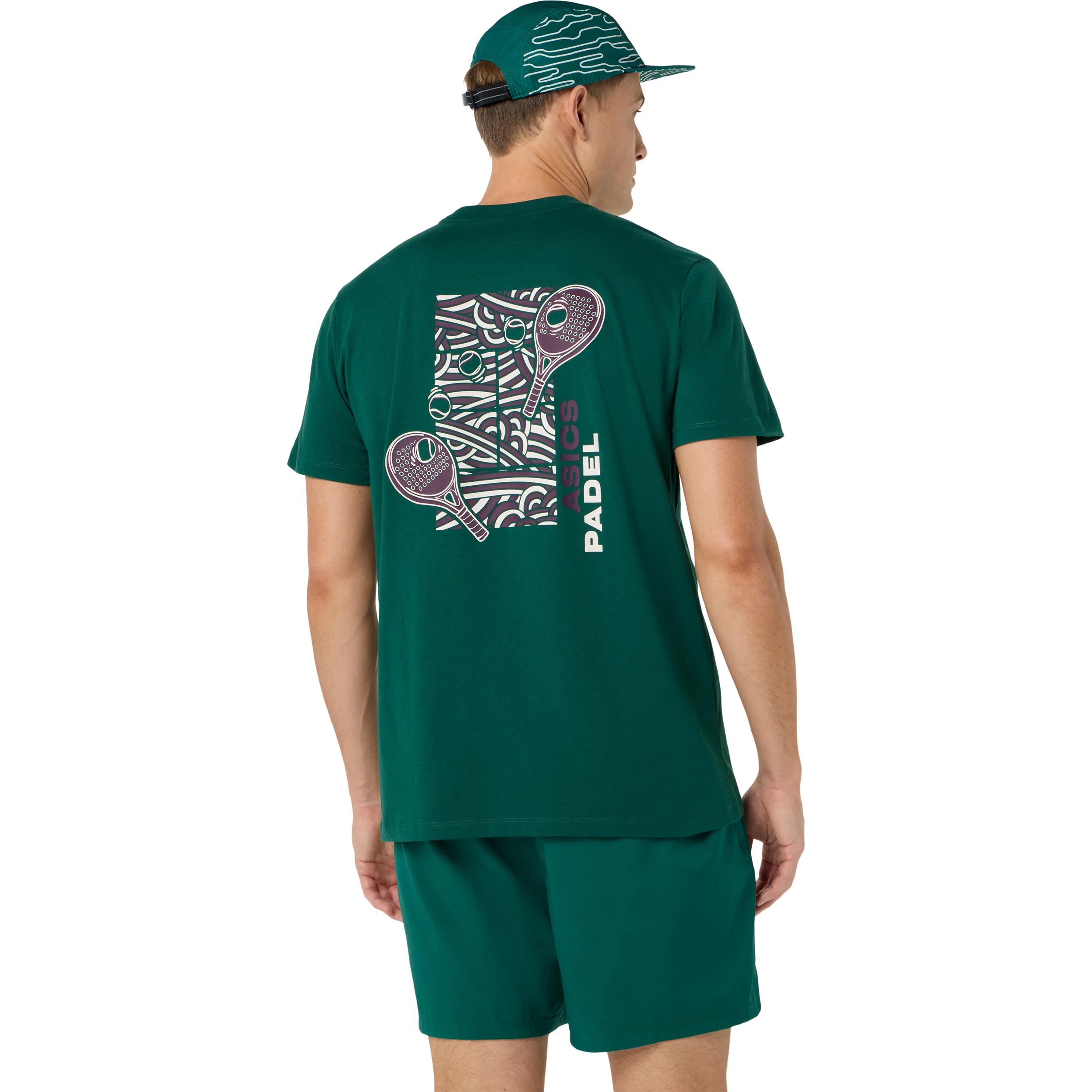 Court Graphic T-Shirt Herren - dunkelgrün - Image 3