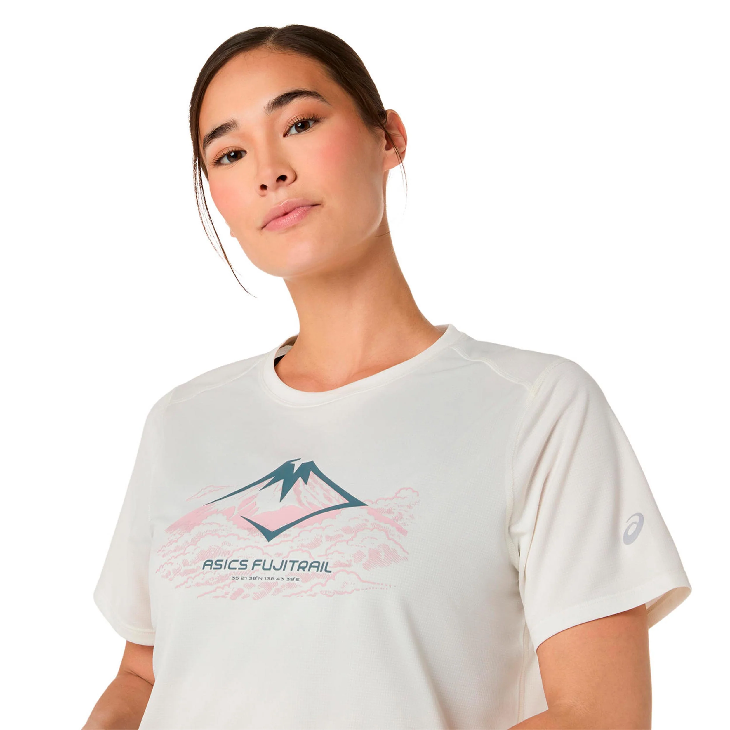 Fujitrail Logo  Laufshirt Damen - beige - Image 4