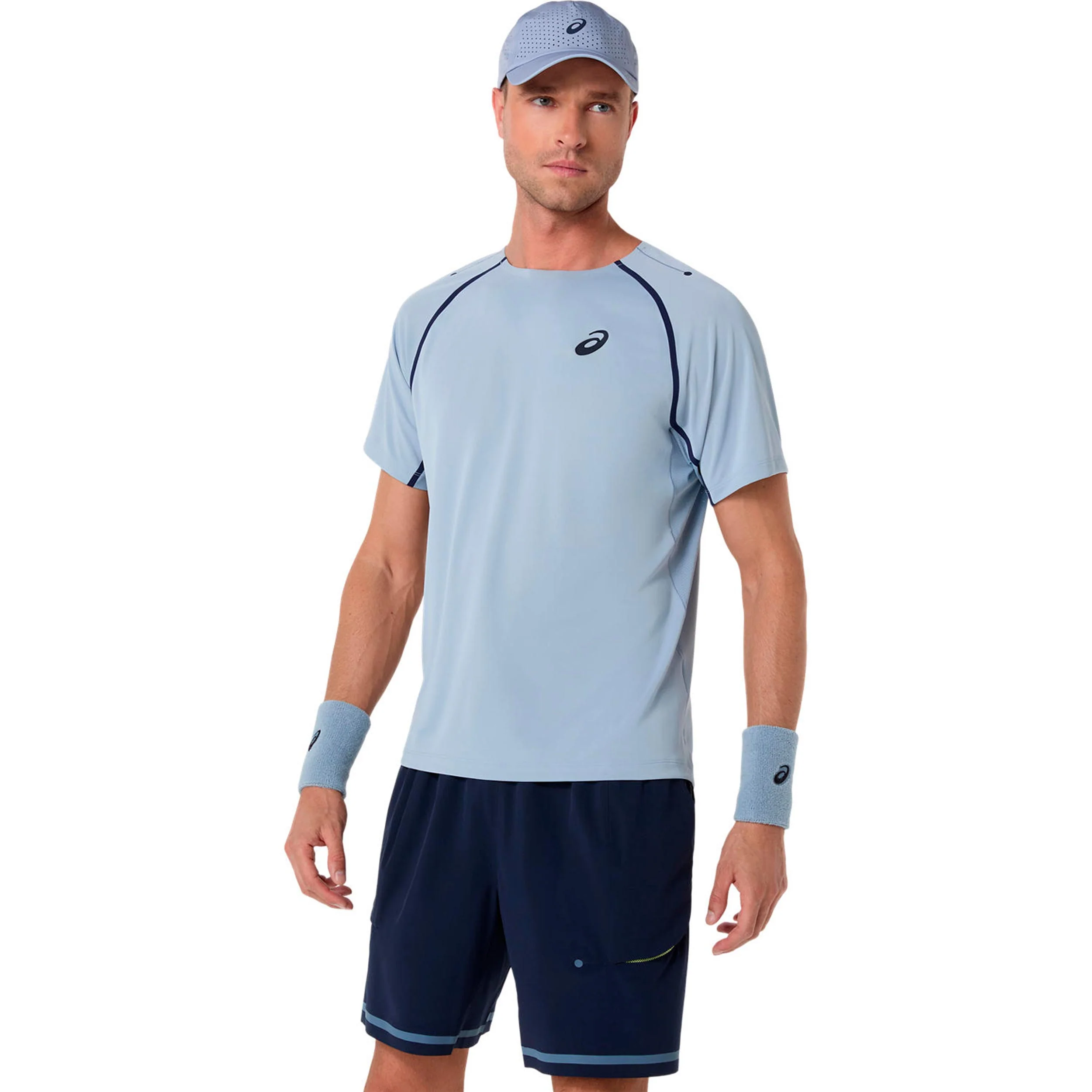 Match T-Shirt Herren-blaugrau - Image 2