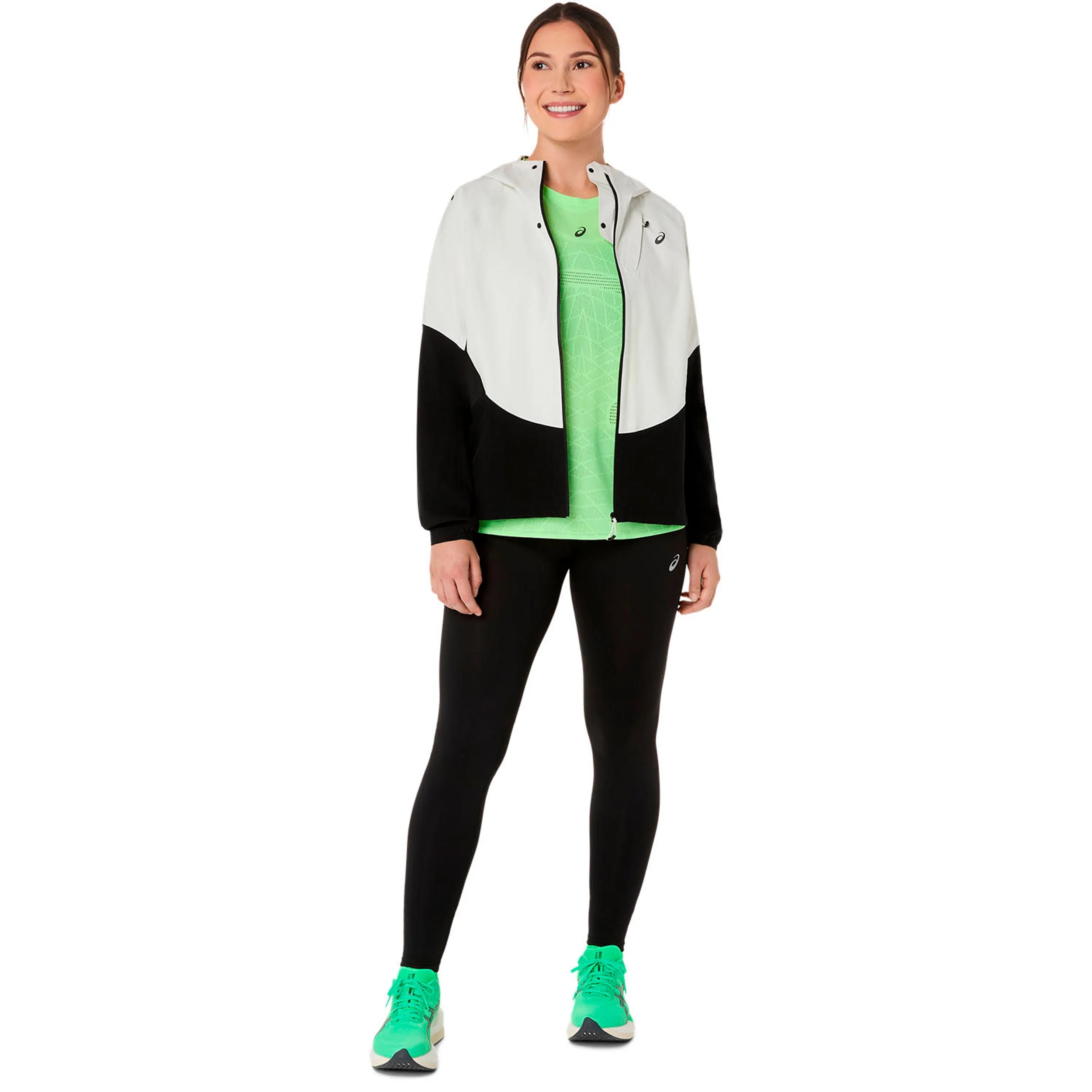 Metarun Waterproof  Laufjacke Damen - schwarz, beige - Image 2