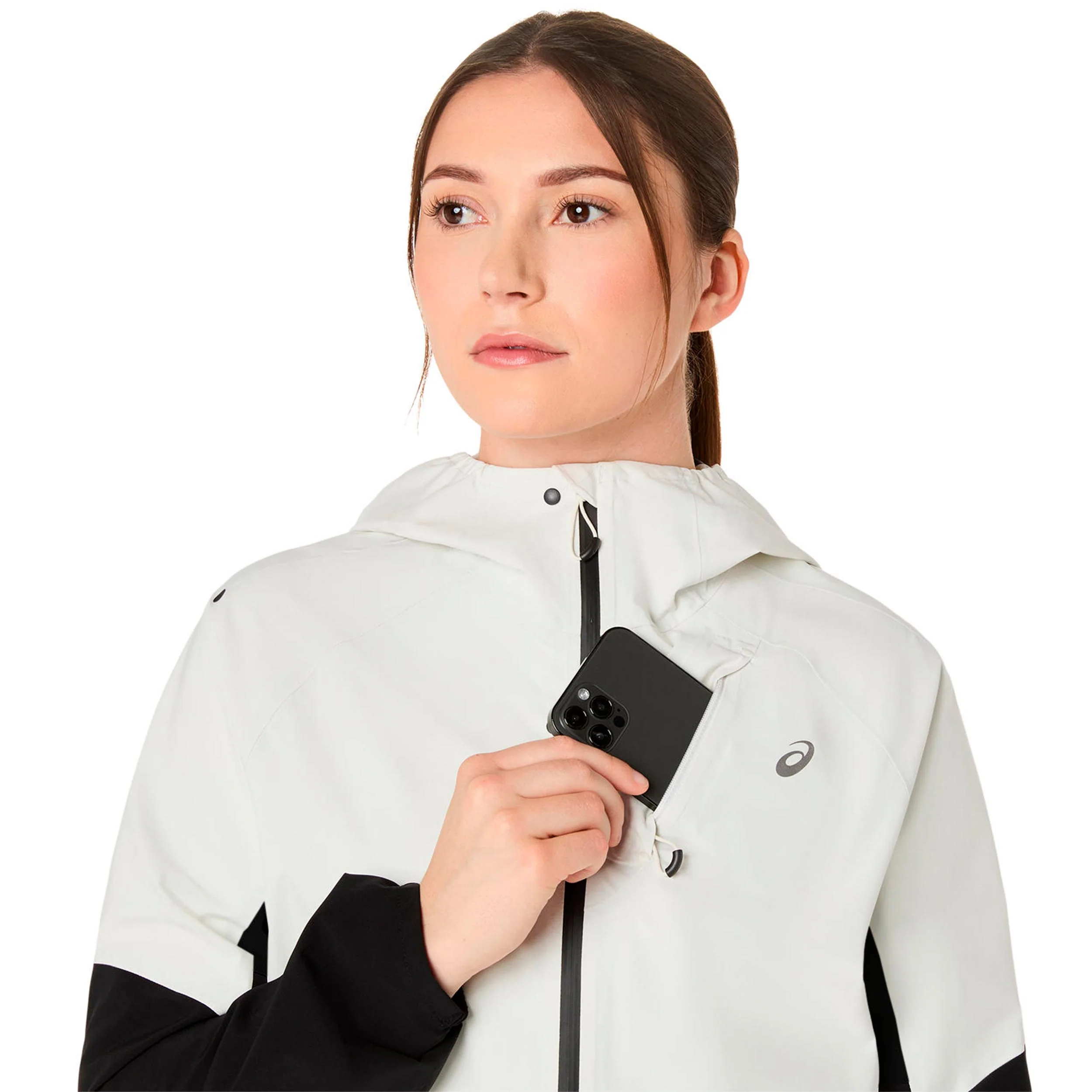 Metarun Waterproof  Laufjacke Damen - schwarz, beige - Image 5