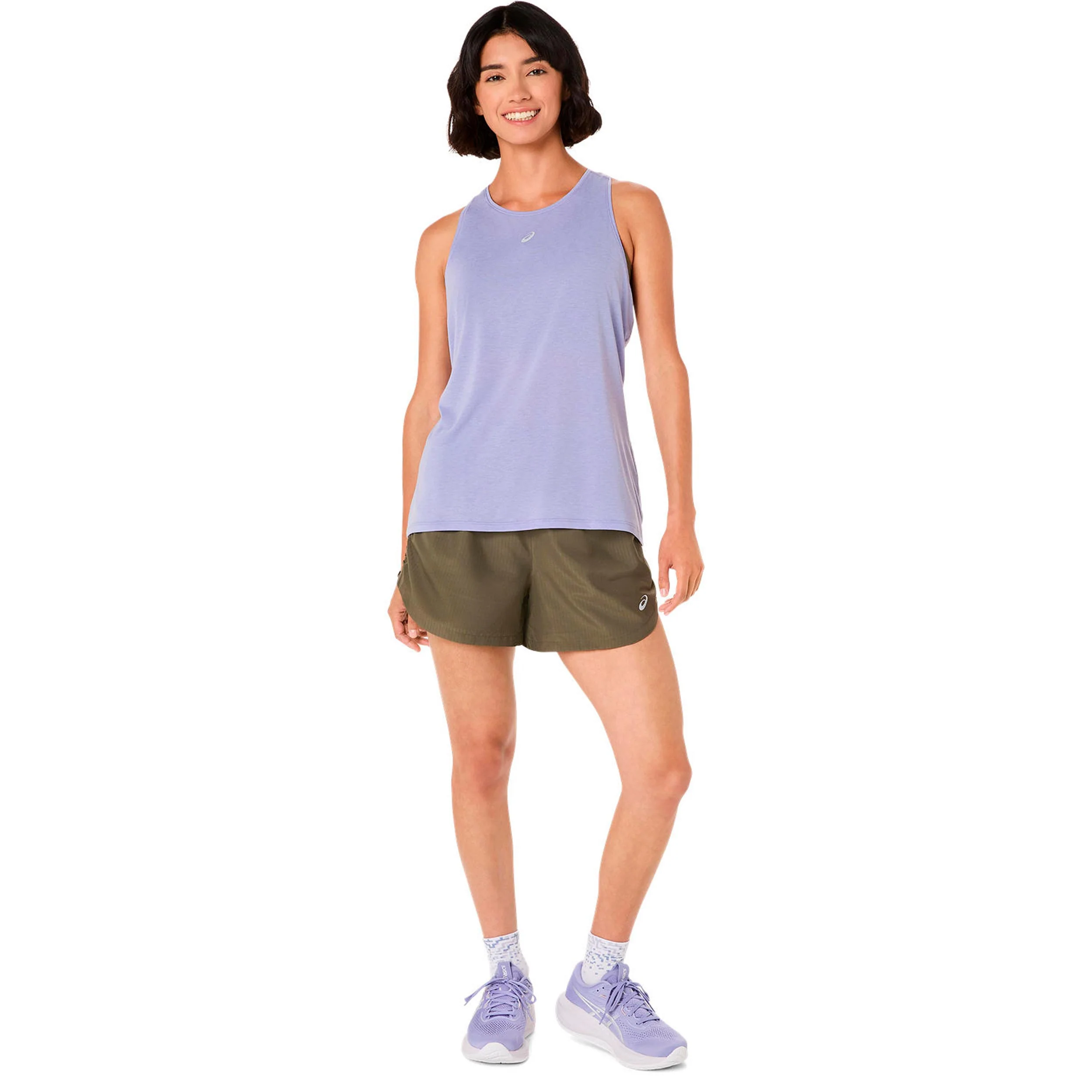Nagino 4in Run Laufshorts Damen-grün - Image 8
