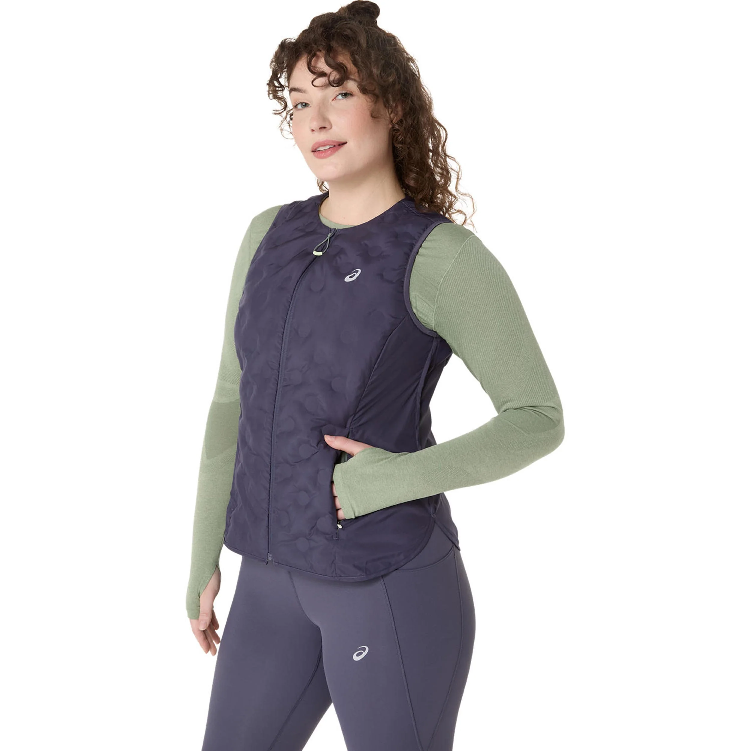 Nagino Padded Laufweste Damen - blaugrau - Image 3