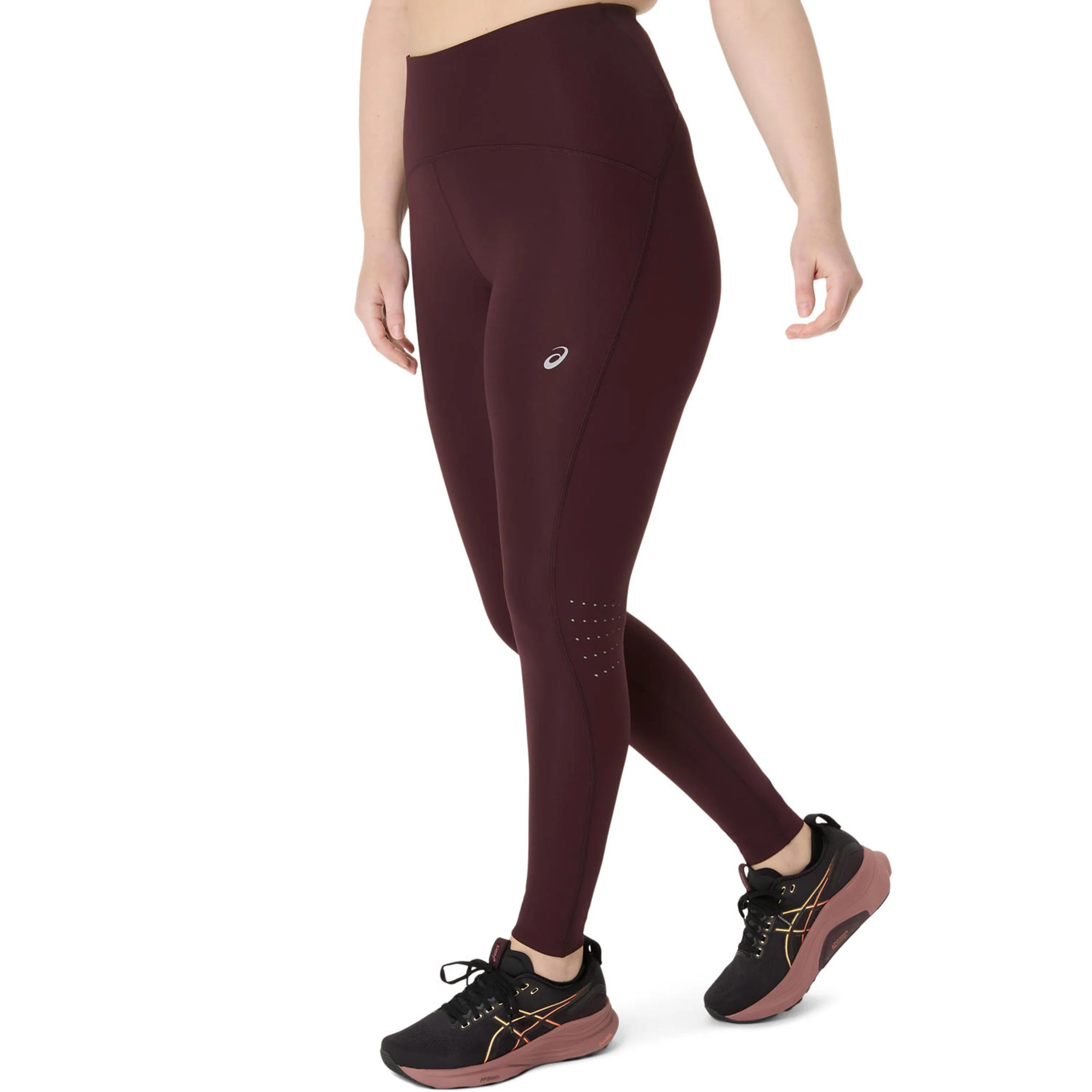 Road High Waist Lauftight Damen - dunkelrot - Image 2