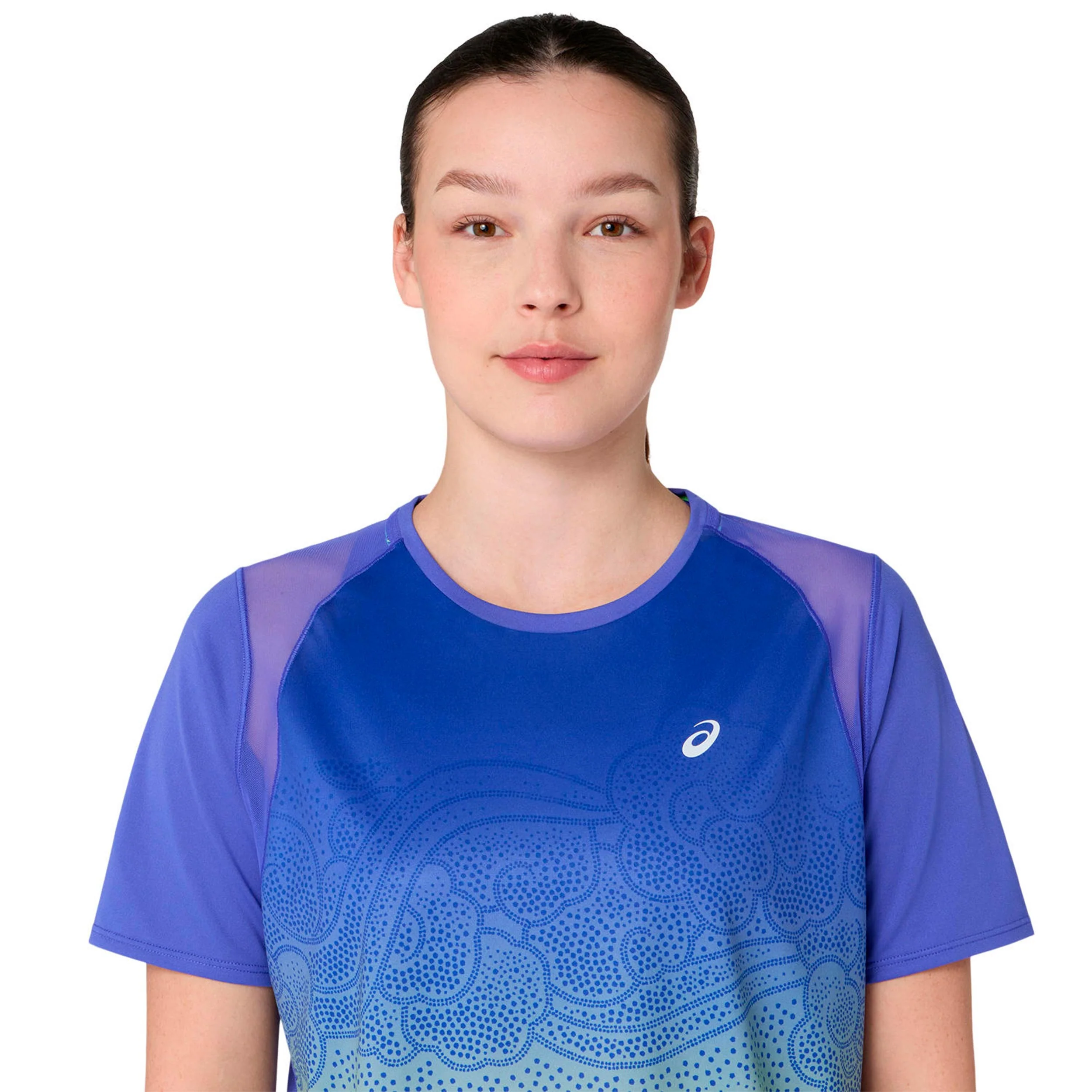 Road Ibuki Laufshirt Damen - blau, grün - Image 4