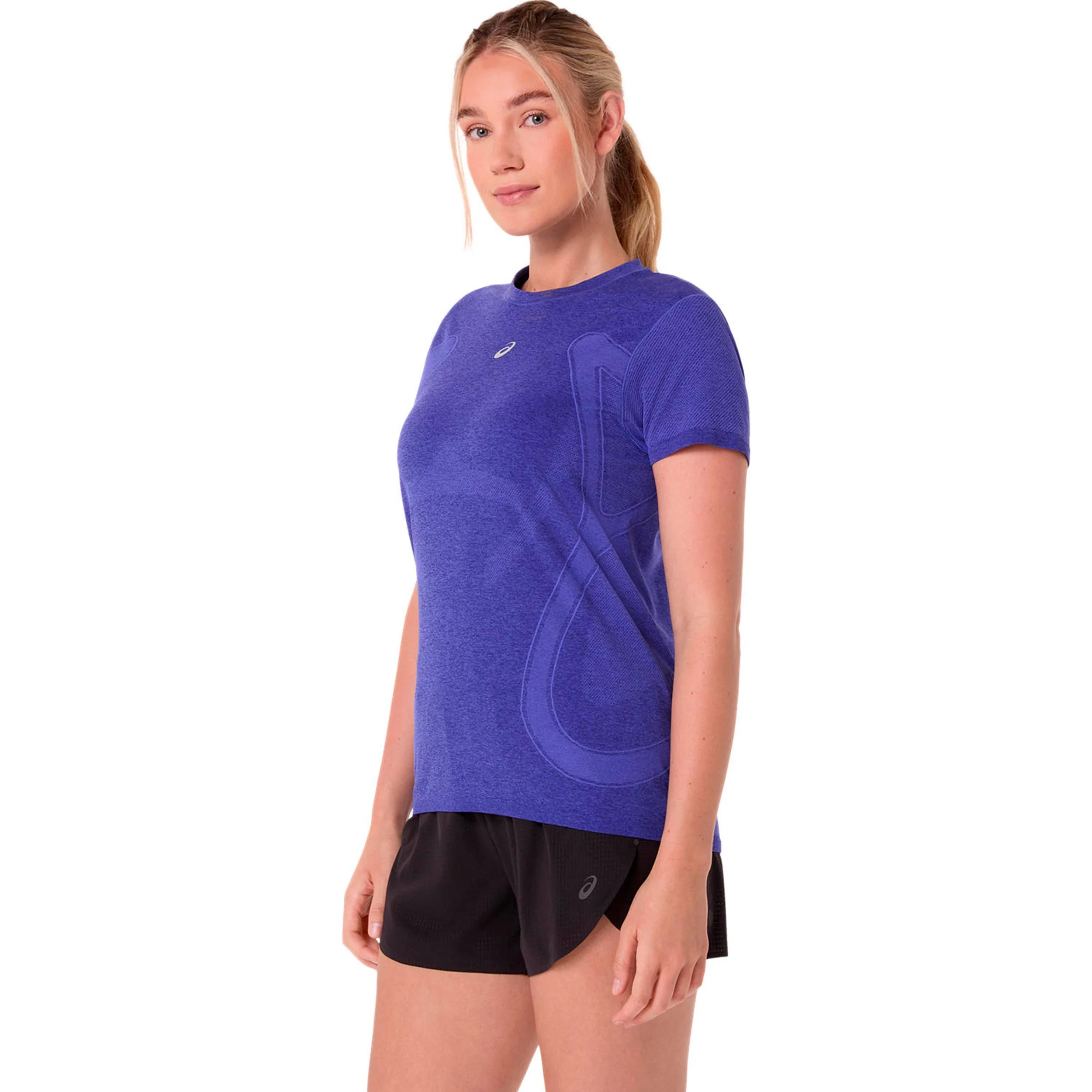 Road Seamless Laufshirt Damen - blau, lila - Image 2