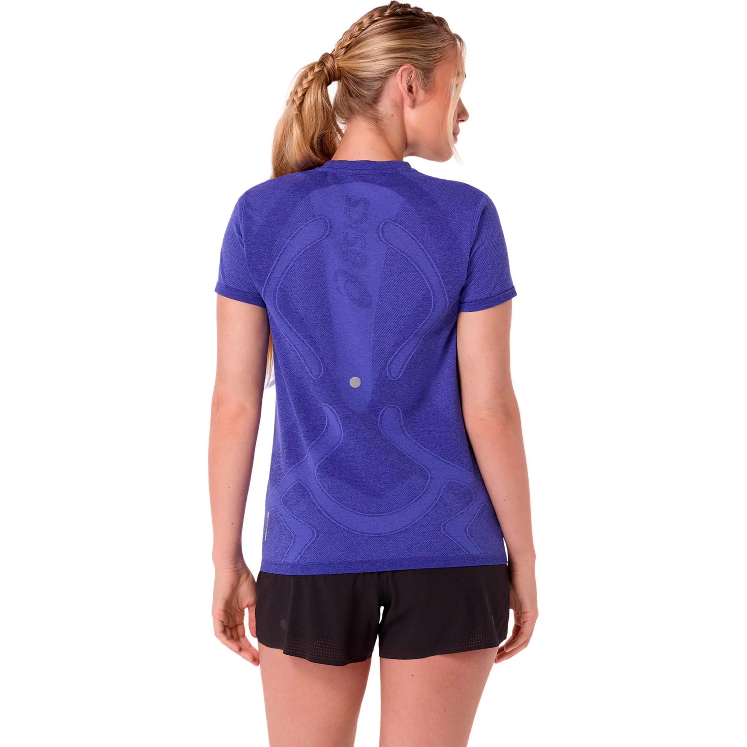 Road Seamless Laufshirt Damen - blau, lila - Image 3