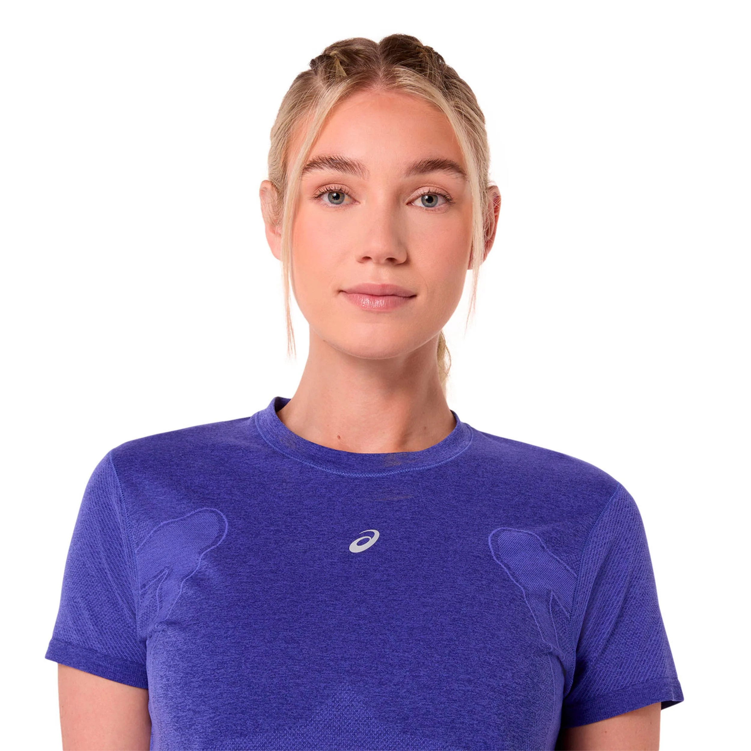 Road Seamless Laufshirt Damen - blau, lila - Image 5