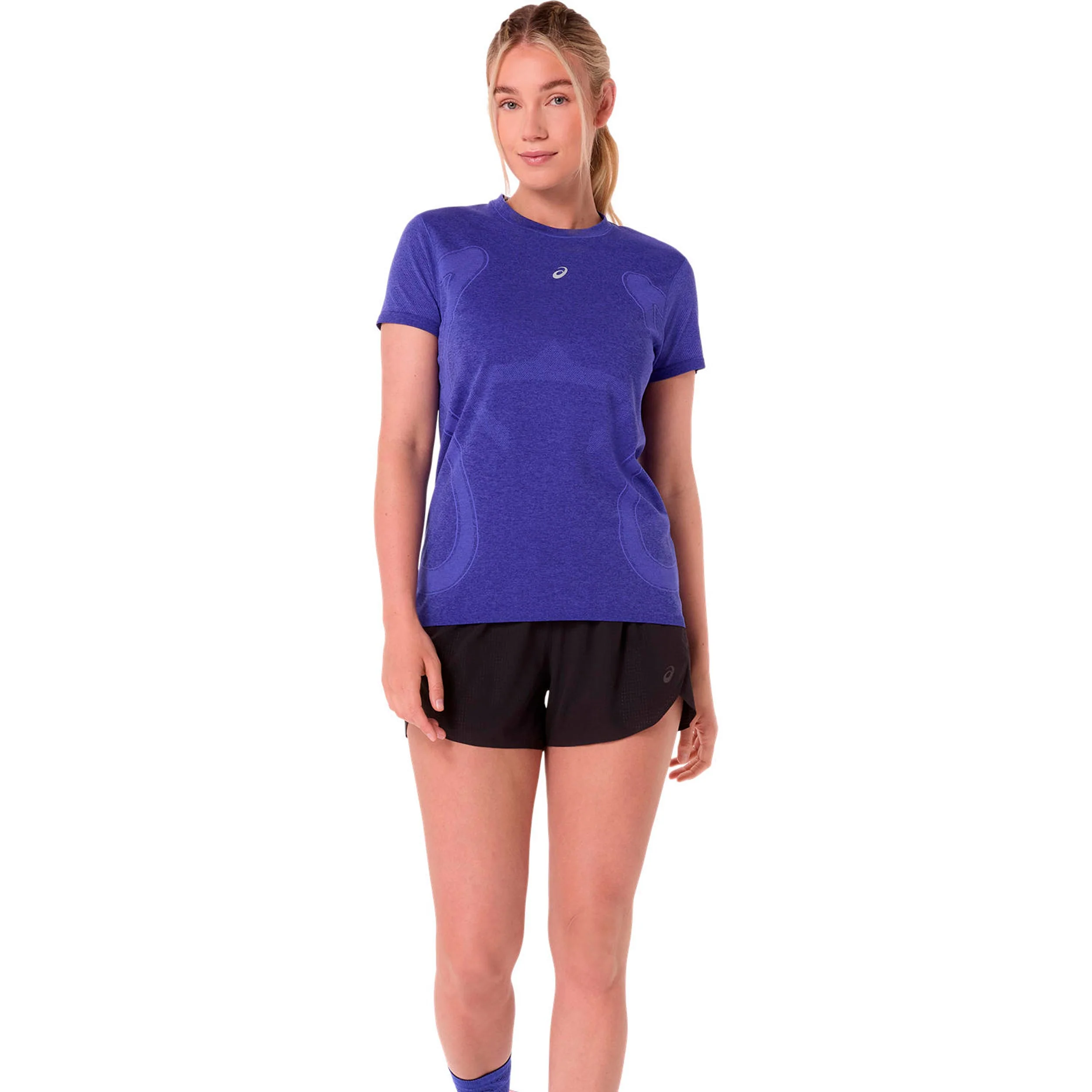 Road Seamless Laufshirt Damen - blau, lila - Image 7