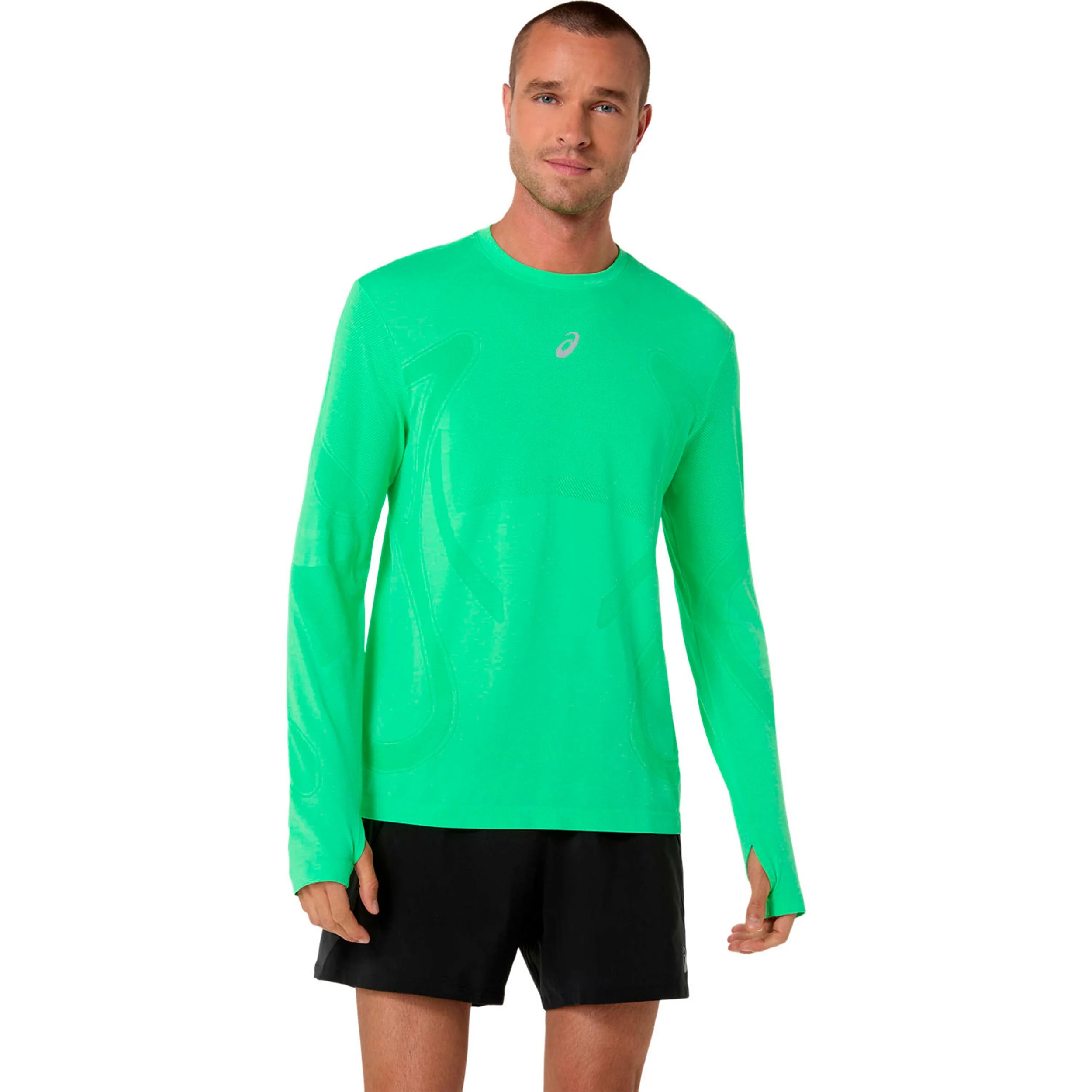 Road Seamless Laufshirt Herren - grün, grün
