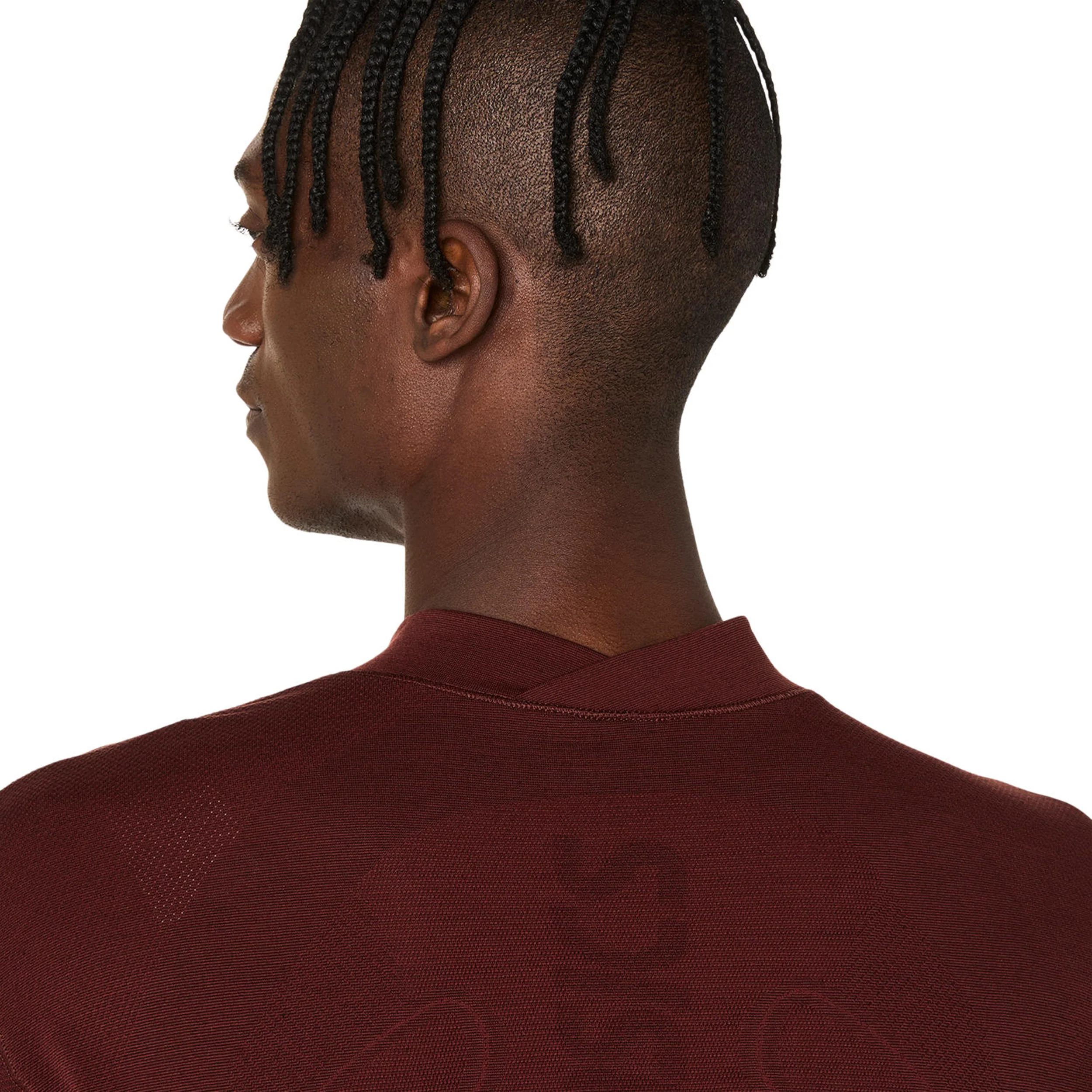 Road Winter Seamless Laufshirt Herren - weinrot - Image 5