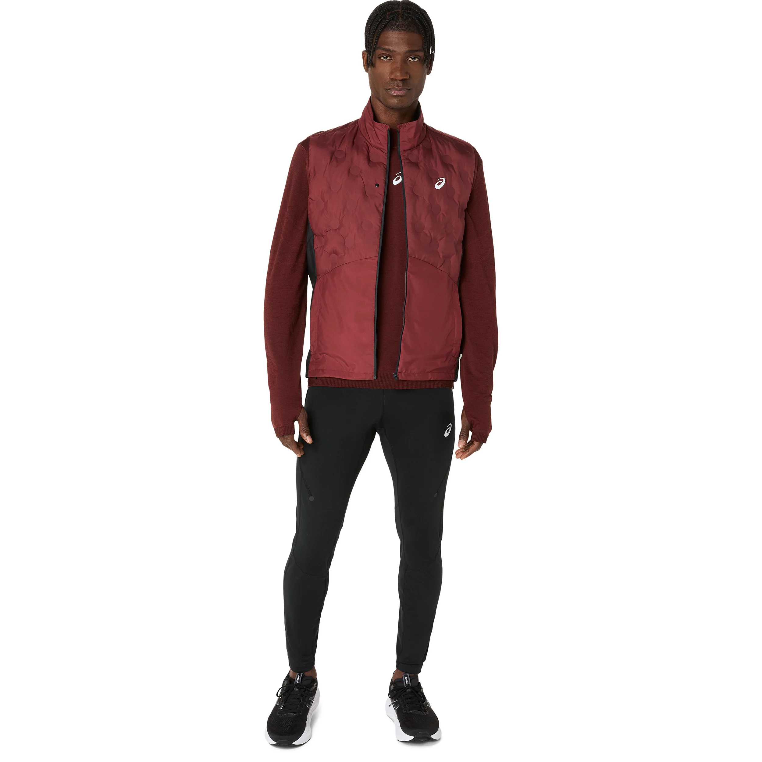 Road Winter Seamless Laufshirt Herren - weinrot - Image 8