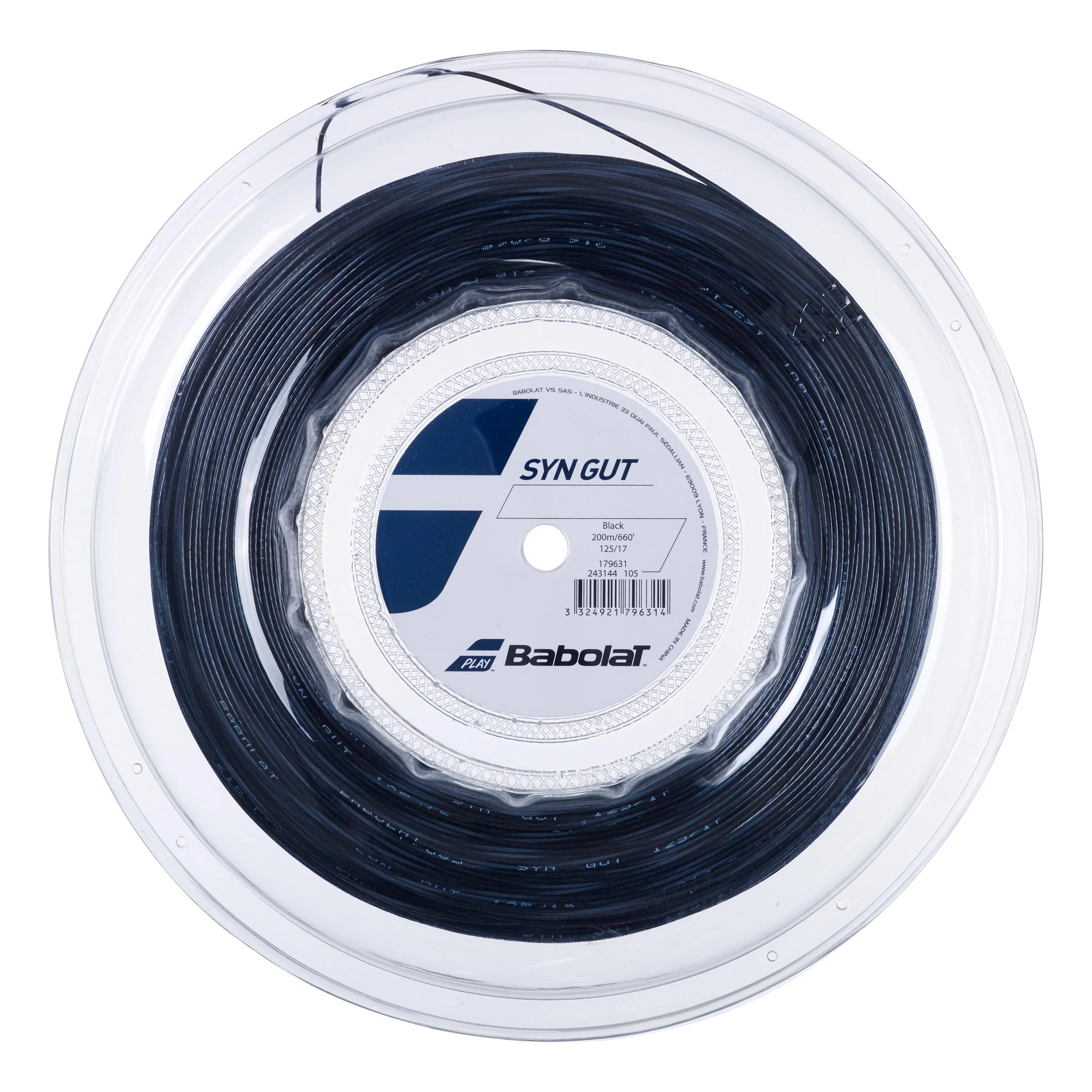 Synthetic Gut Saitenrolle 200m-Schwarz
