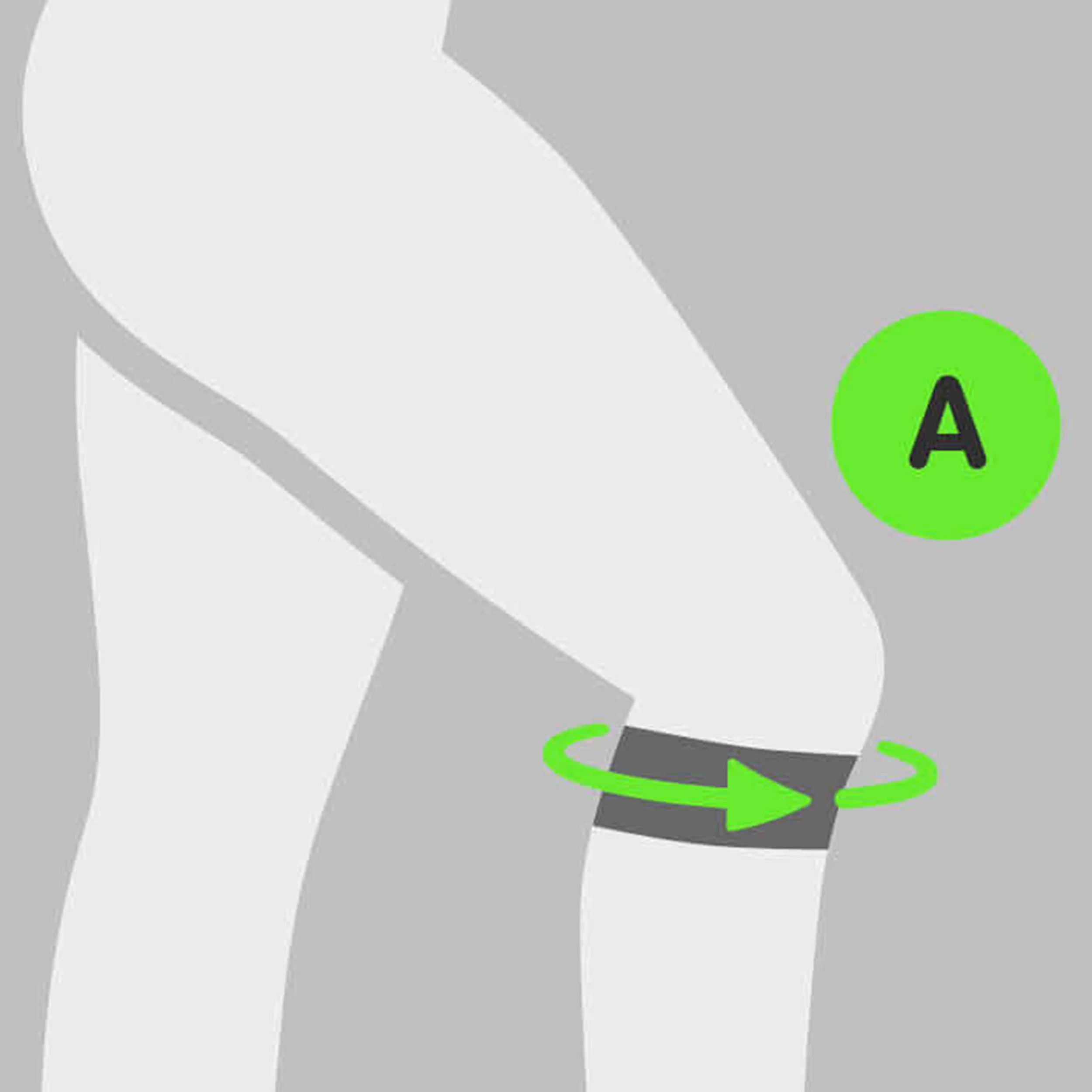 Sports Knee Strap Patellabandage-Türkis,Limette - Image 2