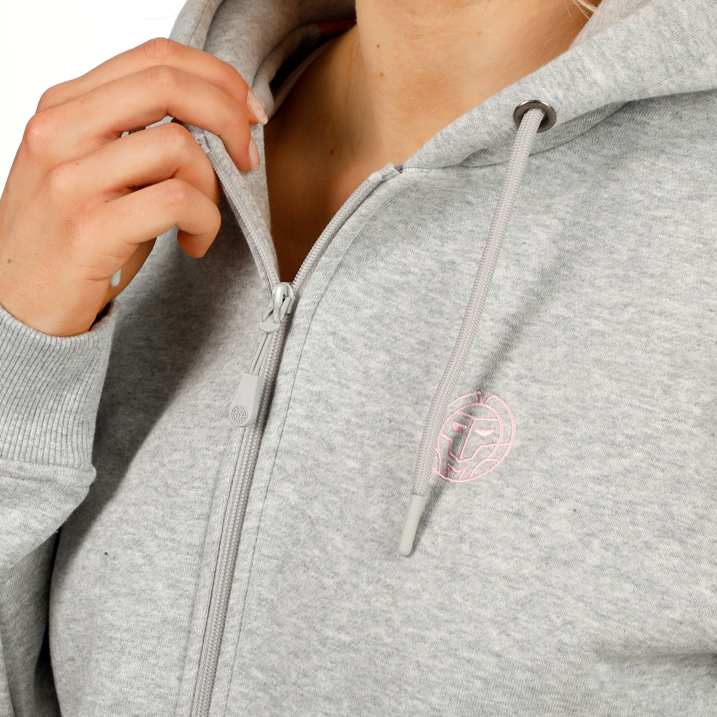 Hey Laguna Logo Zip Hoody Damen-hellgrau - Image 11