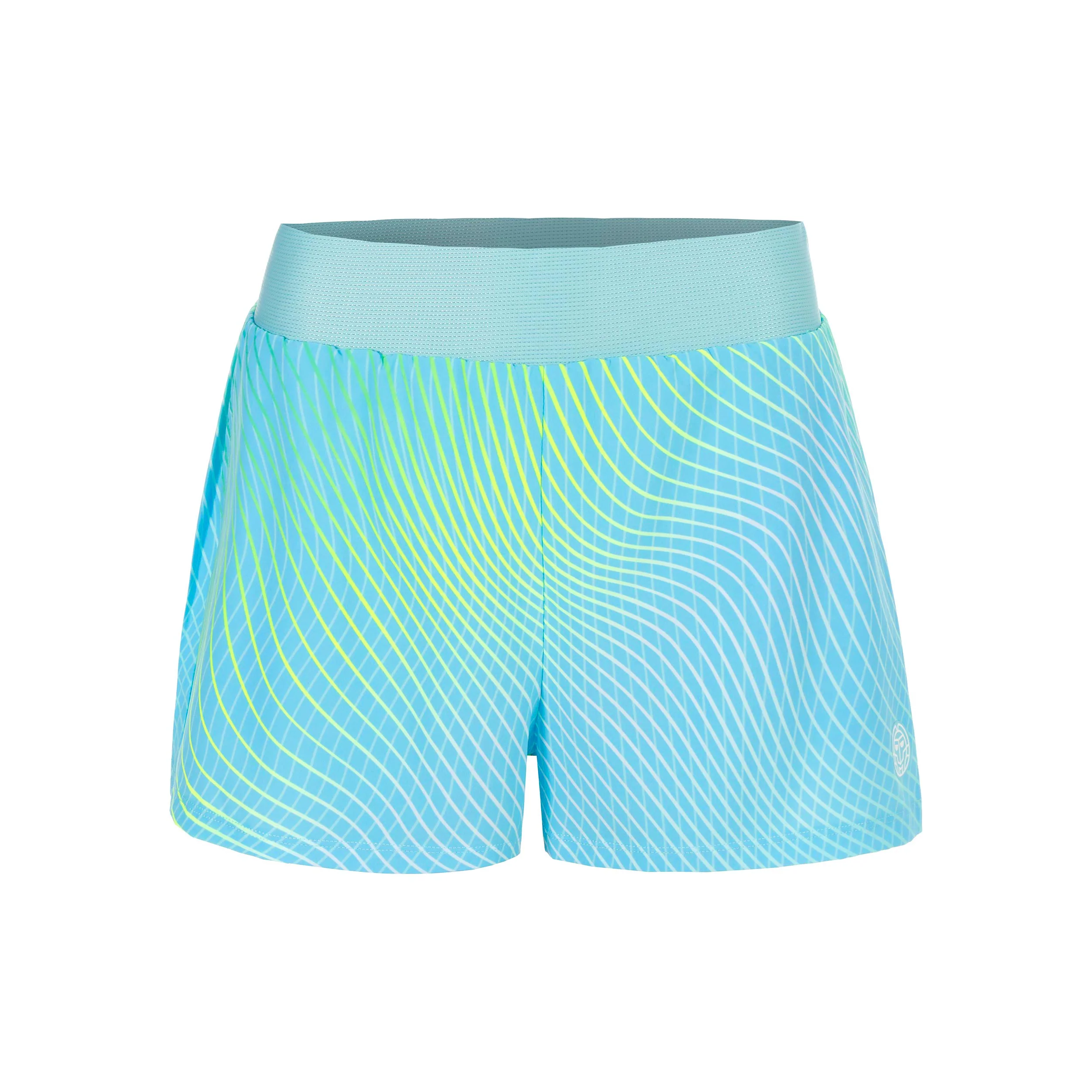 Out of Control 2in 1 Shorts Mädchen - hellblau, neongelb