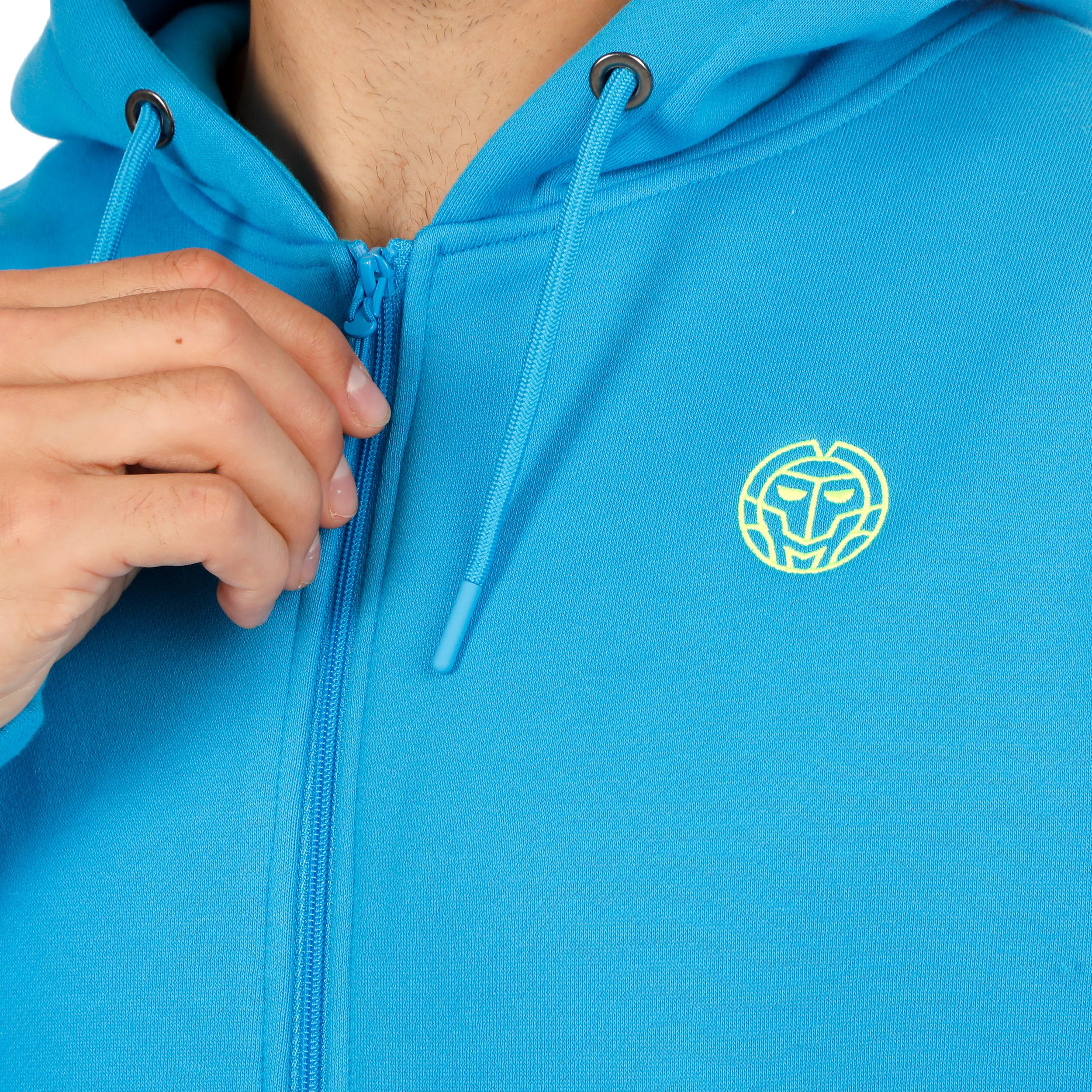 Out of Control Backprint Zip Sweatjacke Herren-blau - Image 10