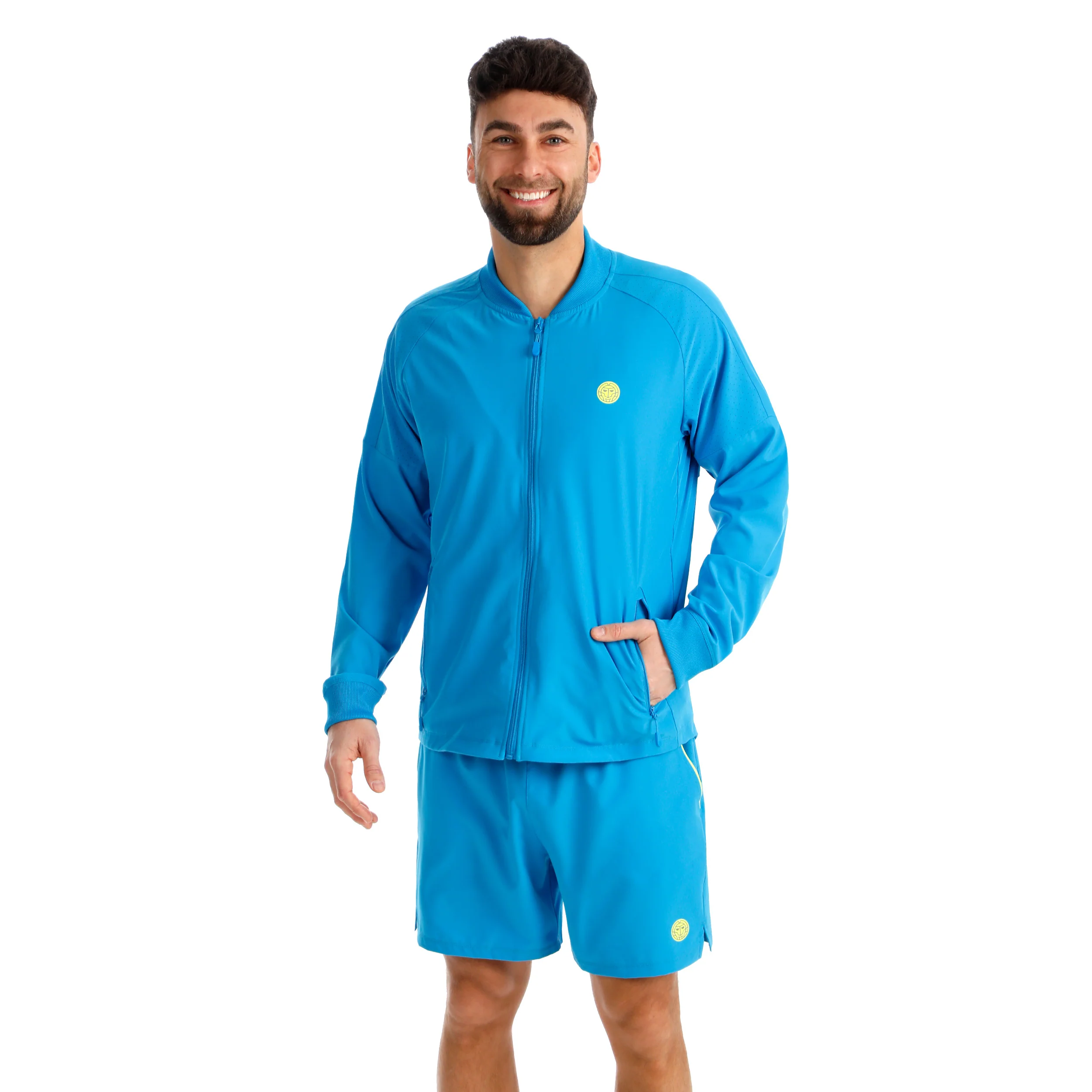 Out of Control Jacket Trainingsjacke Herren - blau, neongelb - Image 6